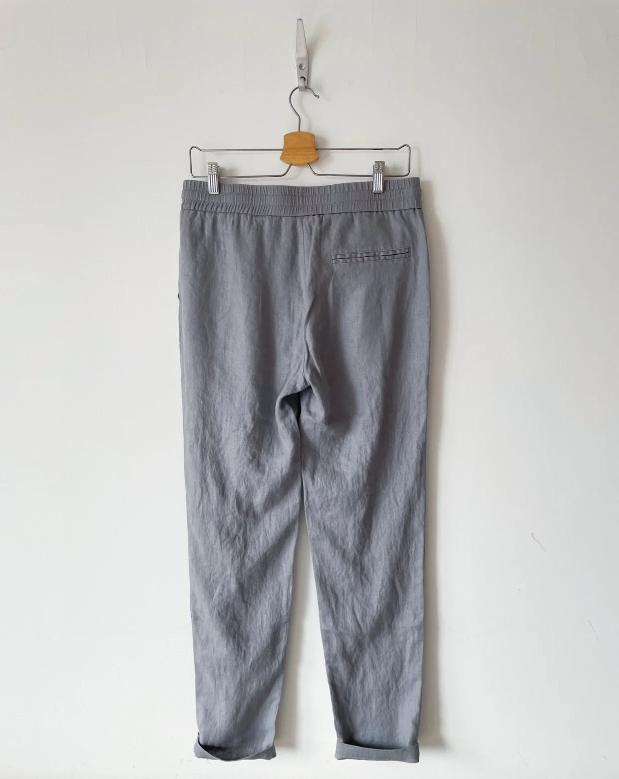 BC spring and summer new washed blue micro elastic breathable fashionable casual old money style small straight leg jeans