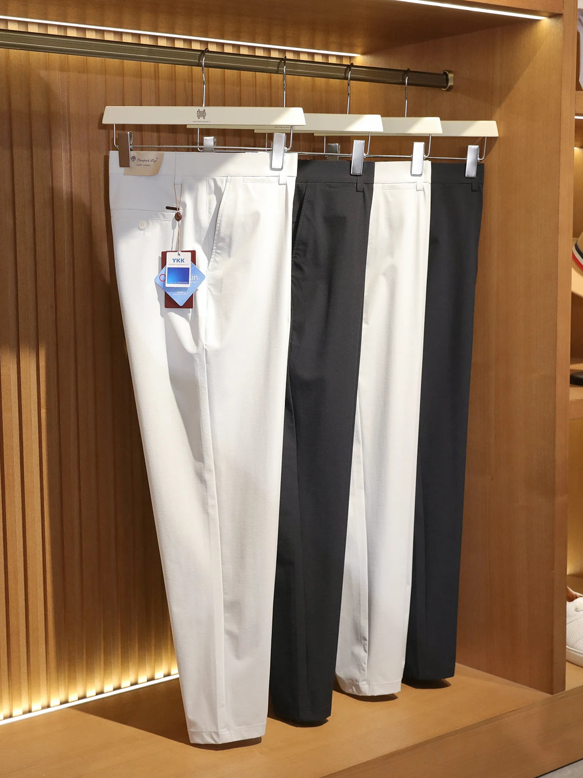 LP Italian luxury 2025 spring and summer new men's light business sports high elastic breathable quick-drying casual trousers