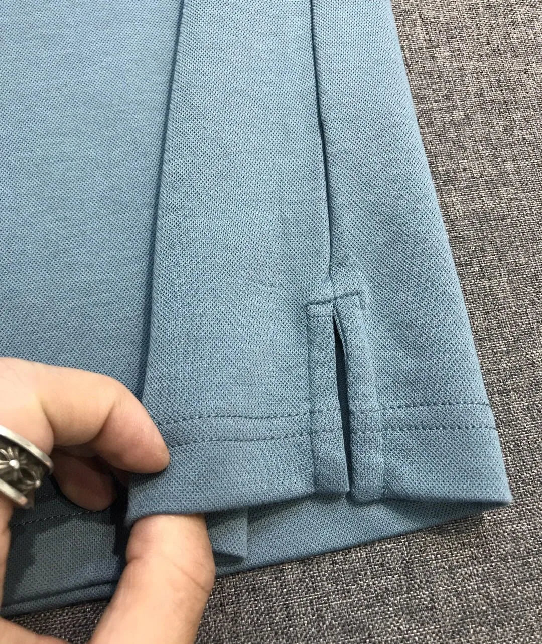 Italian LP old money style light luxury men's summer simple business casual lapel short sleeved polo shirt