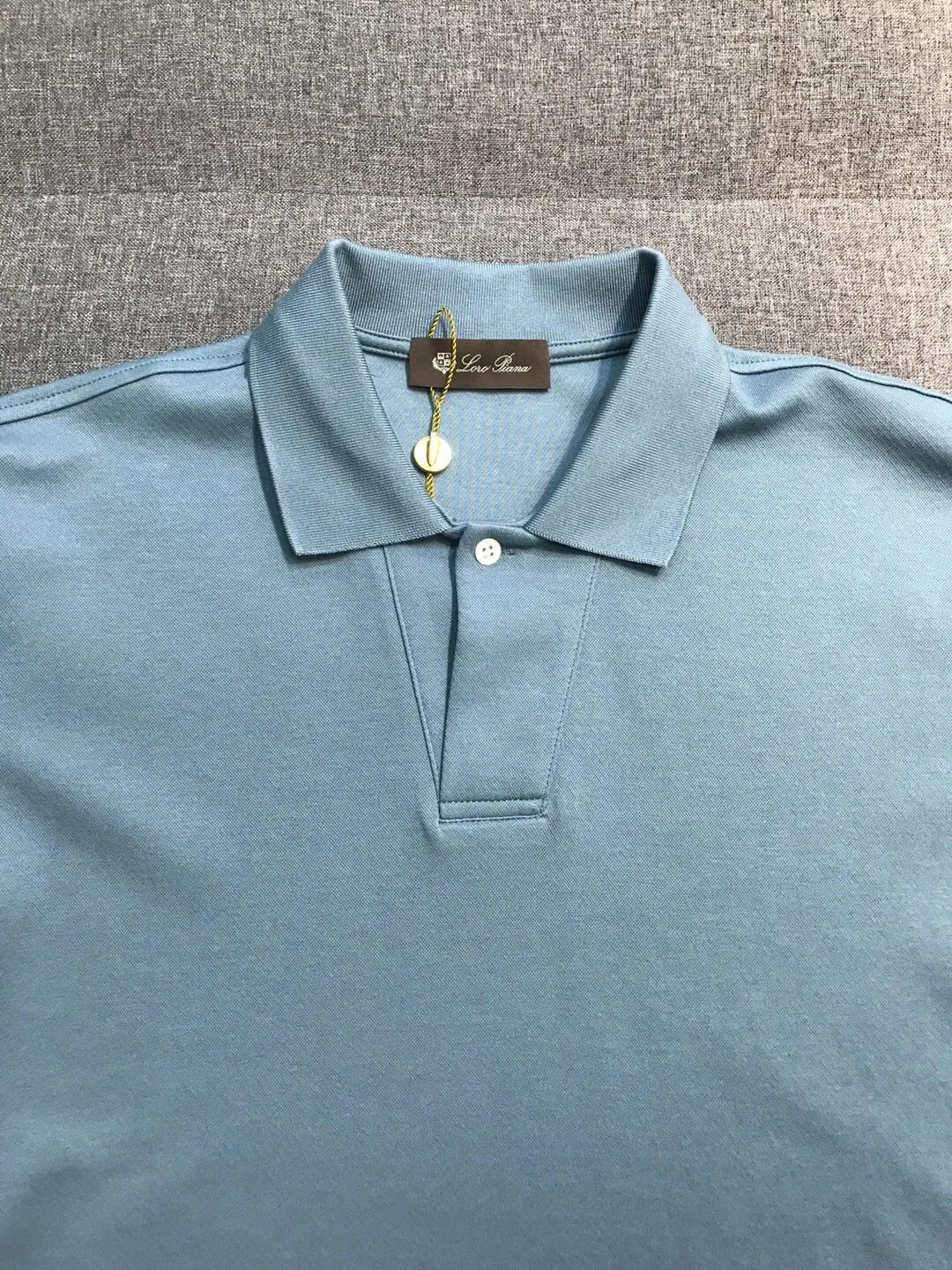 Italian LP old money style light luxury men's summer simple business casual lapel short sleeved polo shirt