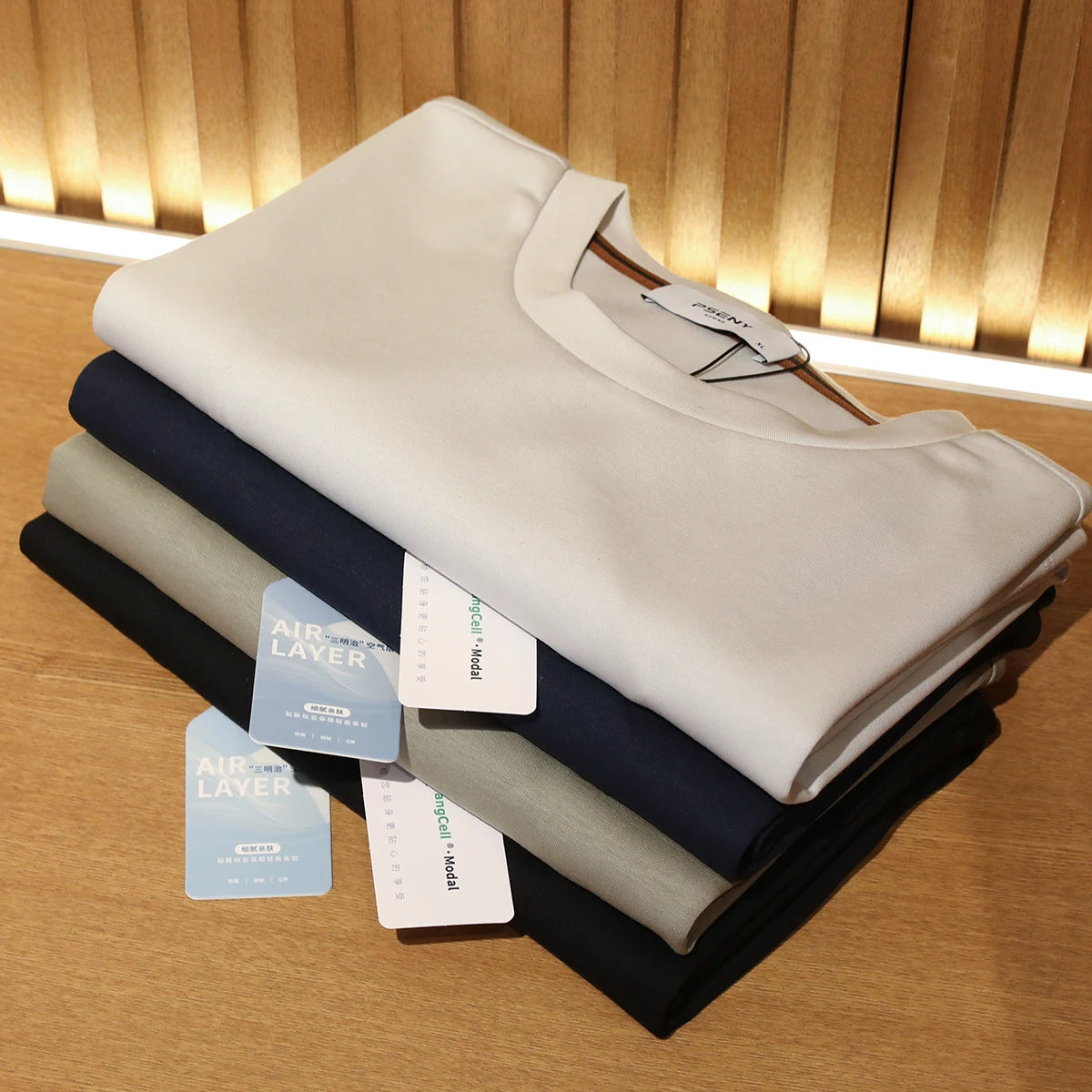 ZZ series 2025 summer new men's outdoor leisure simple modal tencel cotton blended short-sleeved T-shirt