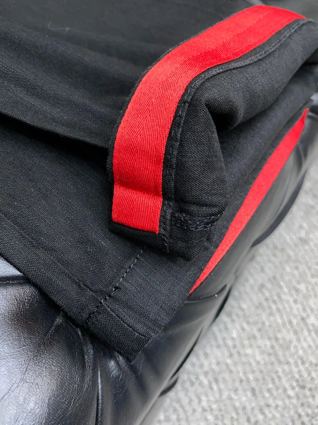 Italian Kiton cotton and linen light elastic waist tether straight casual pants