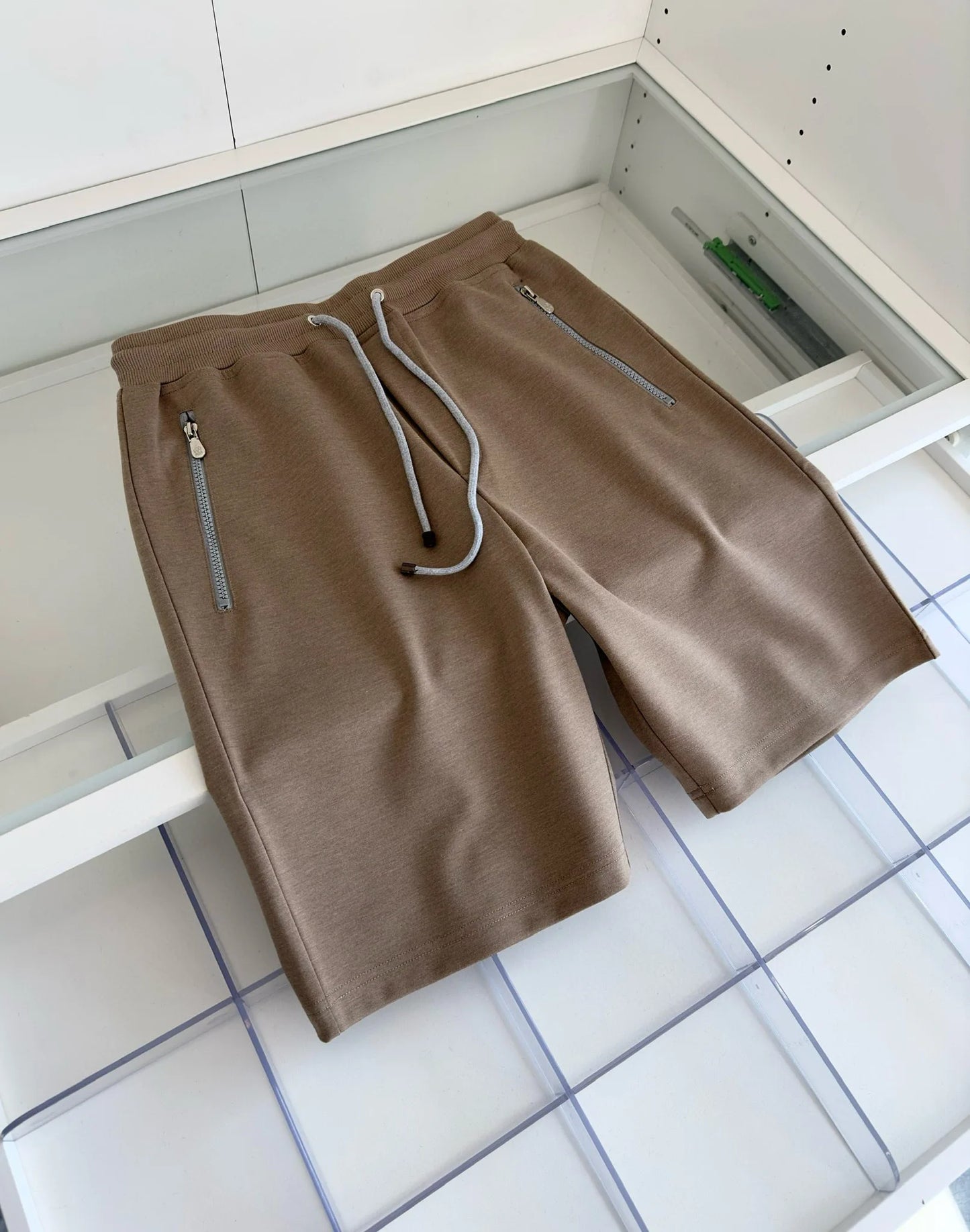 Italian BC high count pure cotton blended breathable fabric retro shorts