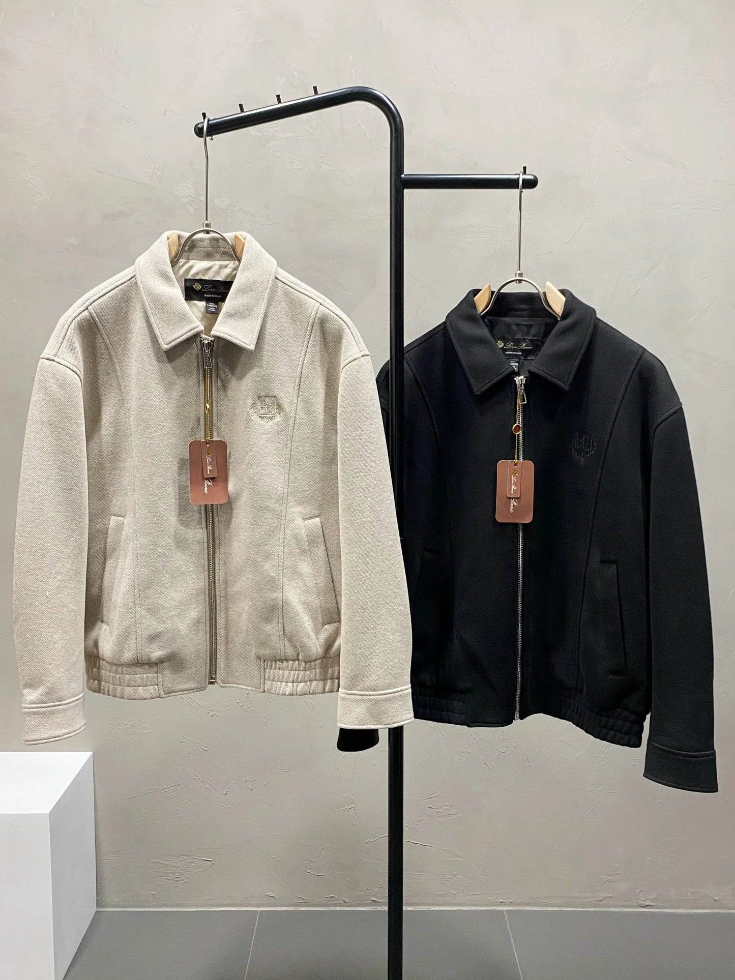 Fashion light luxury Italian men's spring new wool yarn business casual lapel jacket jacket