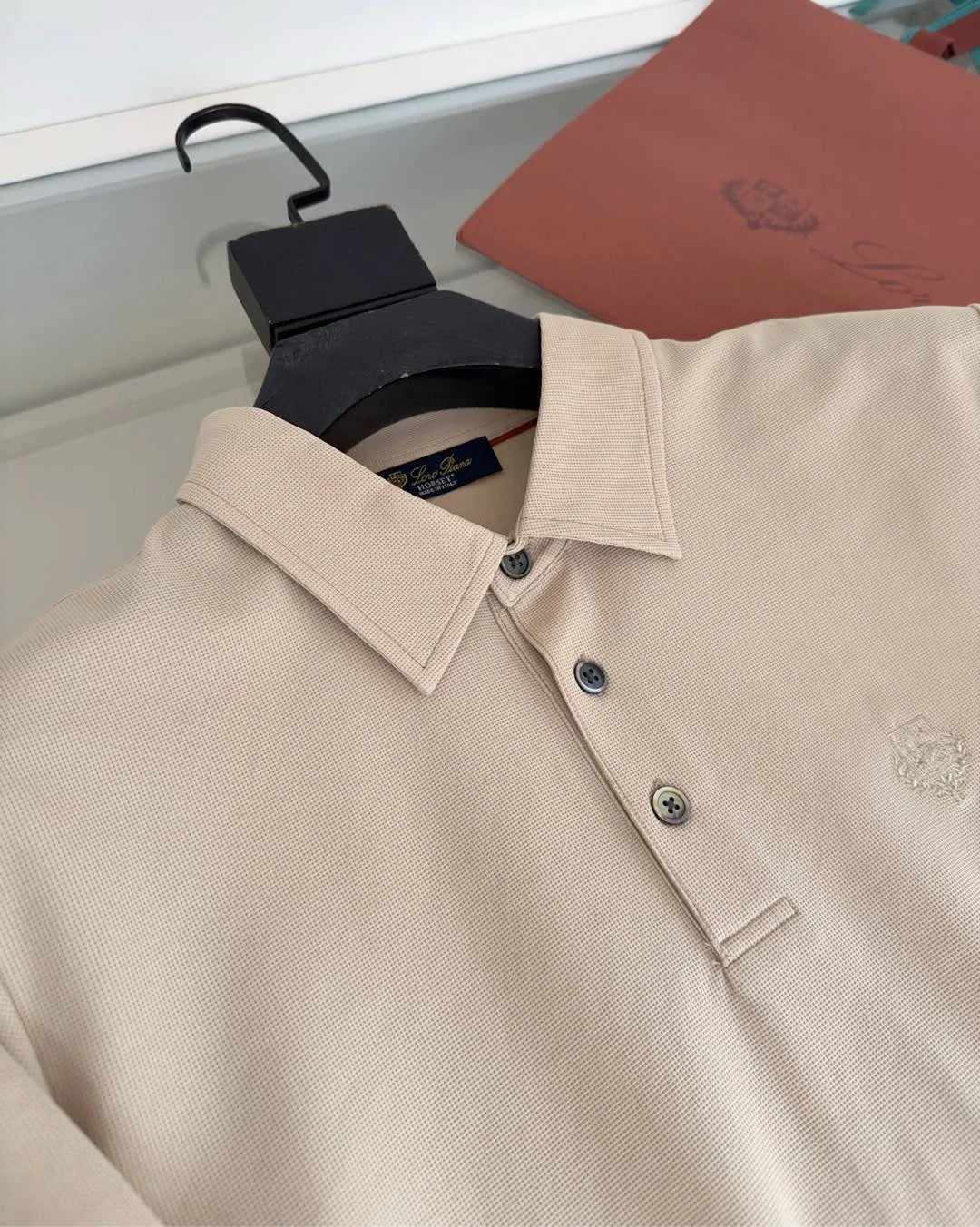 Italian LP men's summer new spandex breathable fabric simple business casual short-sleeved polo shirt