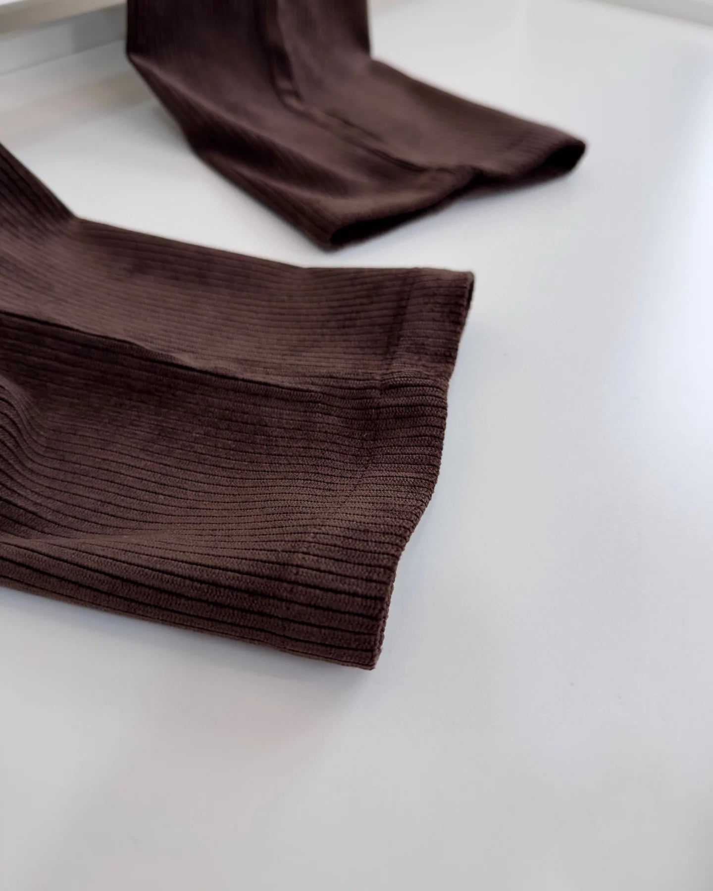 Italy BC spring new corduroy striped solid color versatile fashion old money wind straight casual pants