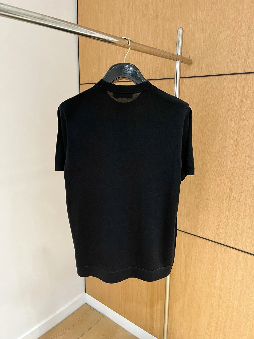 Italian LP Men's Spring/Summer New Collection Wool Sand Thread Cotton Simple Fashion Round Neck Knitted Short Sleeve T-shirt