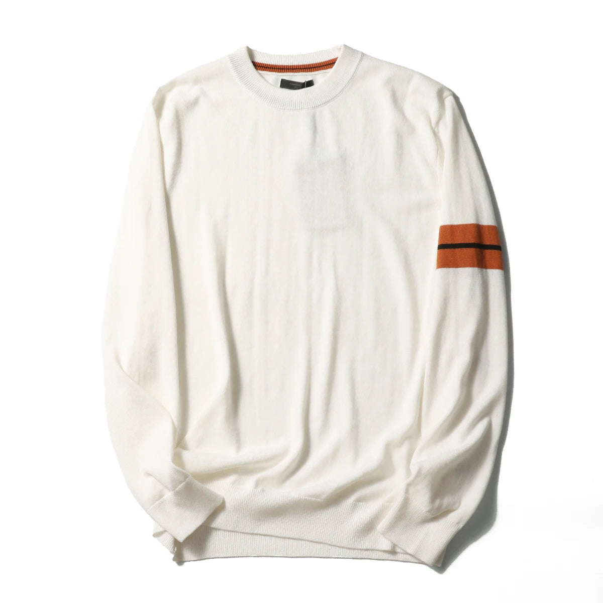 ZZ series classic Italian light luxury, spring and autumn wool blended men's crew neck knitted sweater anti-pilling sweater