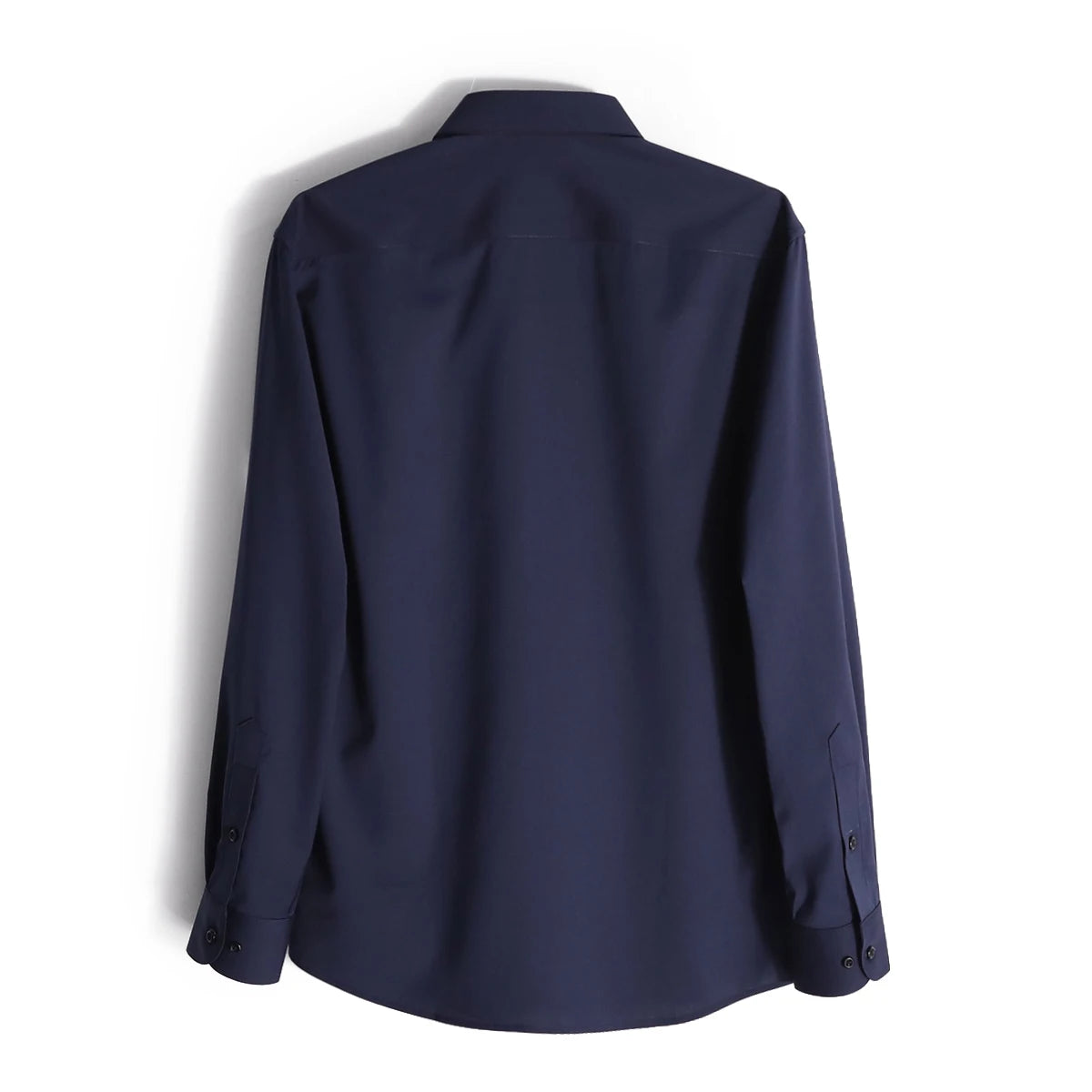 Italian luxury, spring new men's light business drape anti-wrinkle elastic long-sleeved shirt bottoming top