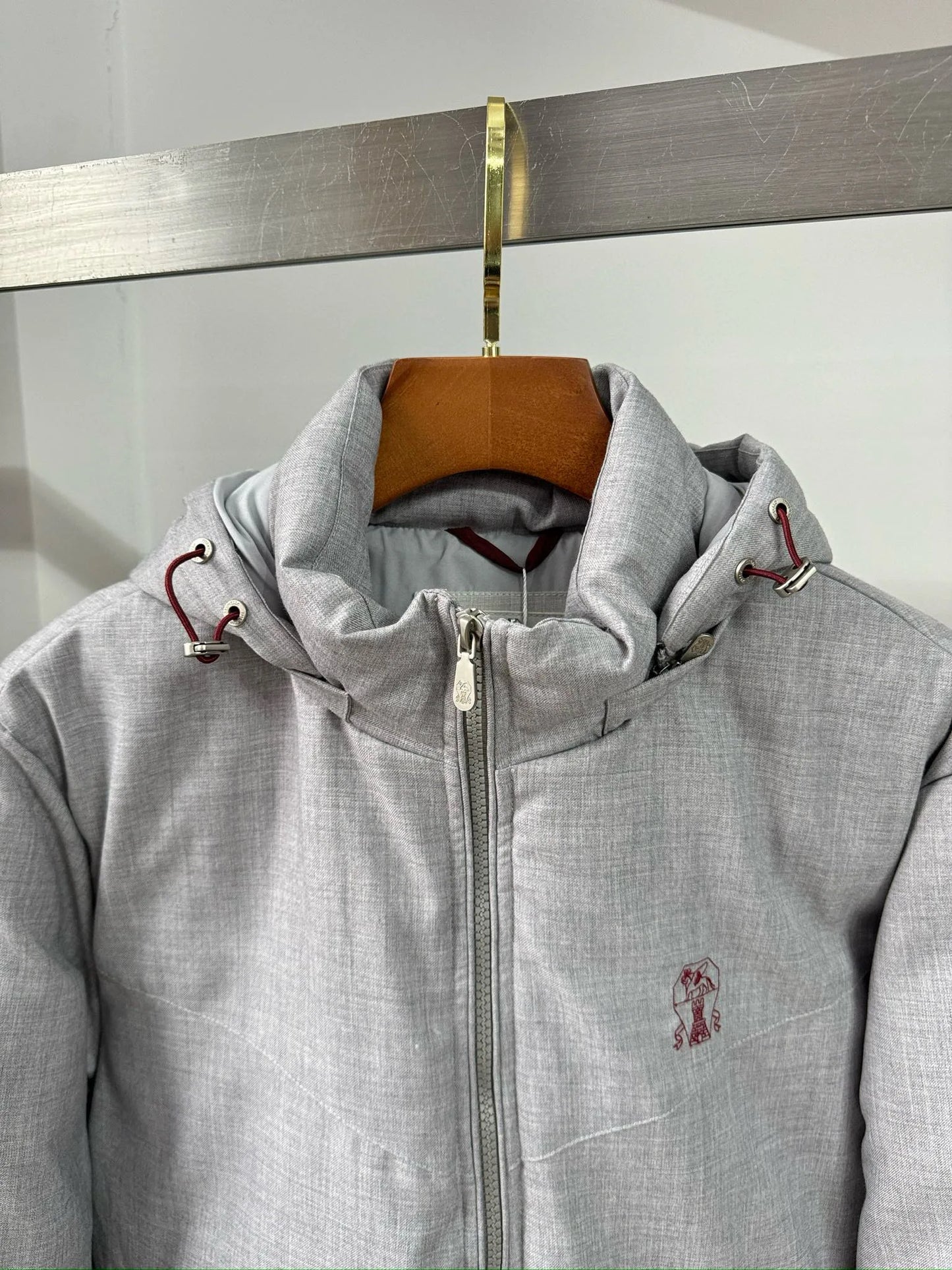 Italian BC men's autumn and winter new fashion casual thick warm stand collar hooded cotton coat thick jacket