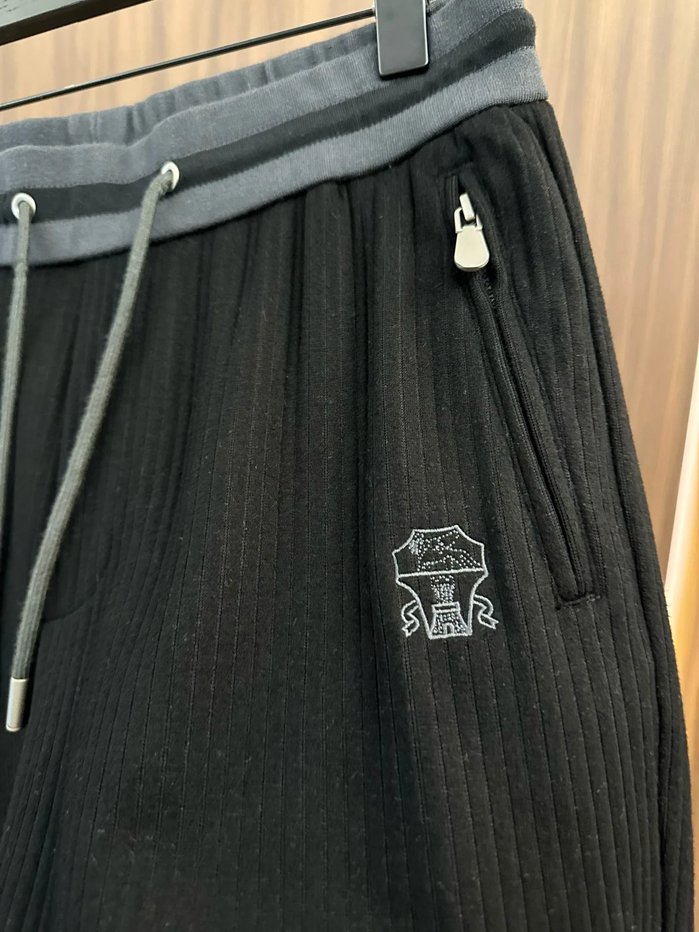 BC old money style men's clothing autumn and winter new wool striped versatile loose straight sweatpants business casual pants
