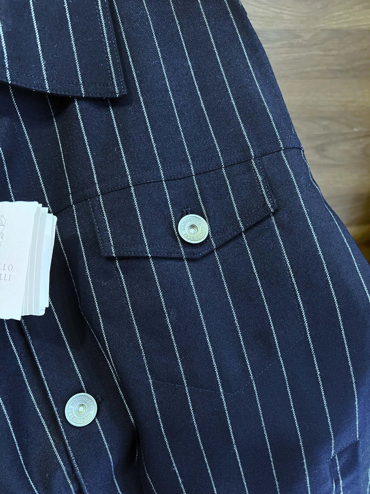 Italy BC old money style men's clothing 24 autumn and winter new wool material striped fashion business casual jacket