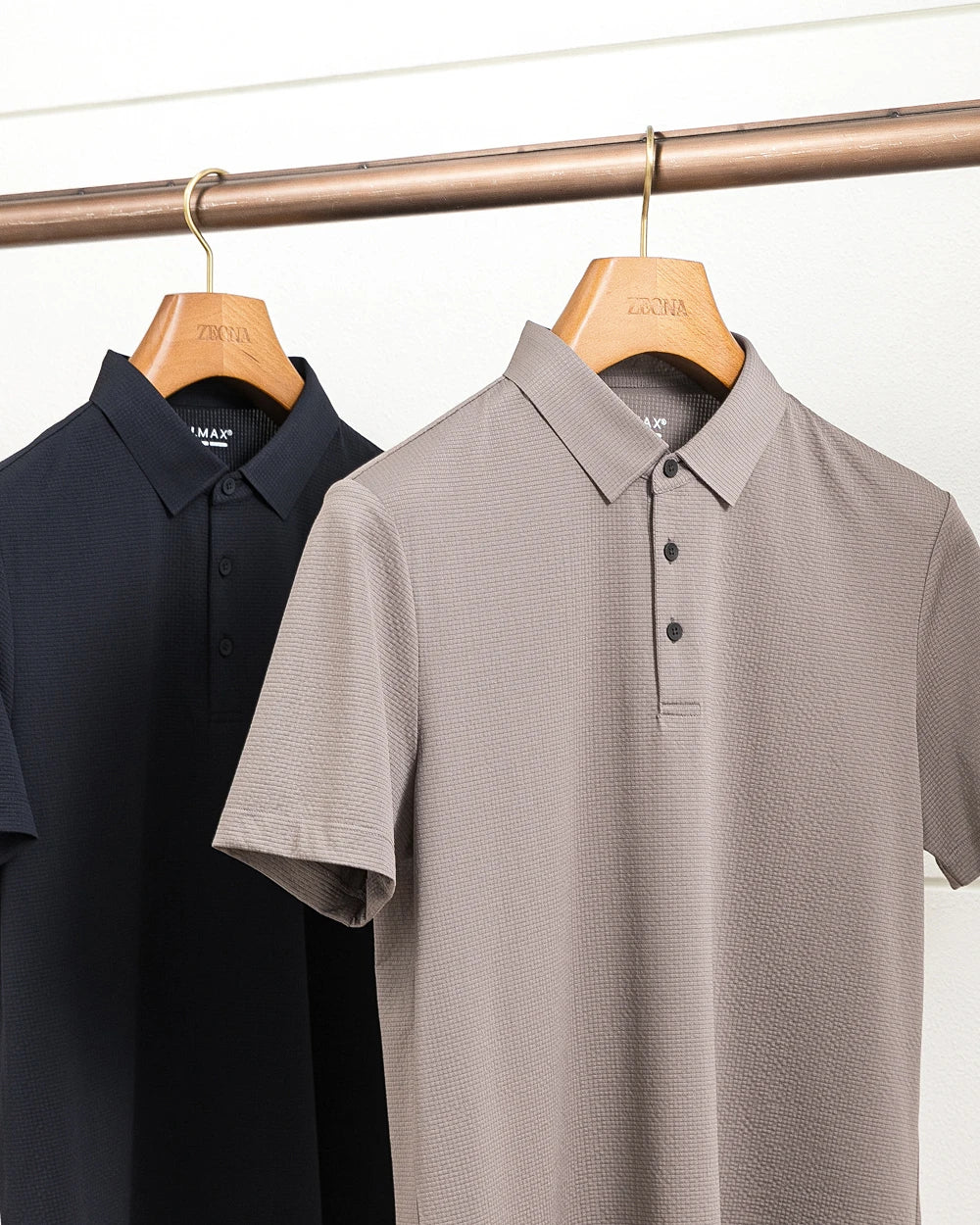 Coolmax Cool Sense Technology Summer New Business and Leisure Breathable Quick Drying Short Sleeve Anti Wrinkle Polo Shirt