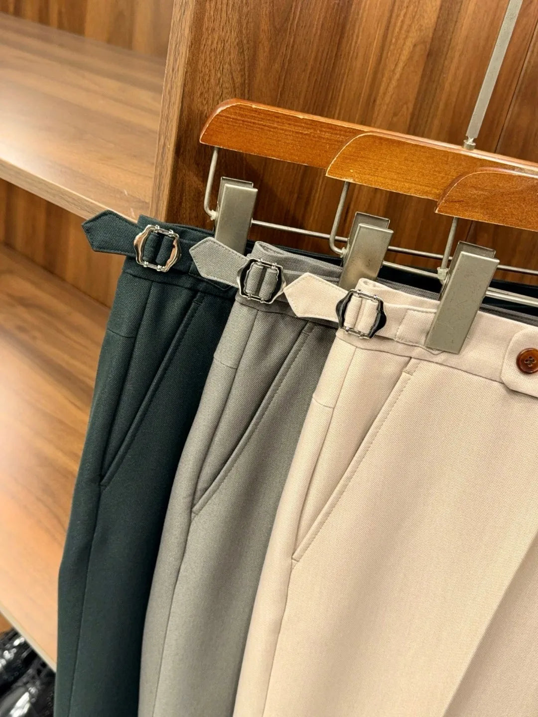 LP old money wind wool mixed tencel business casual straight pants
