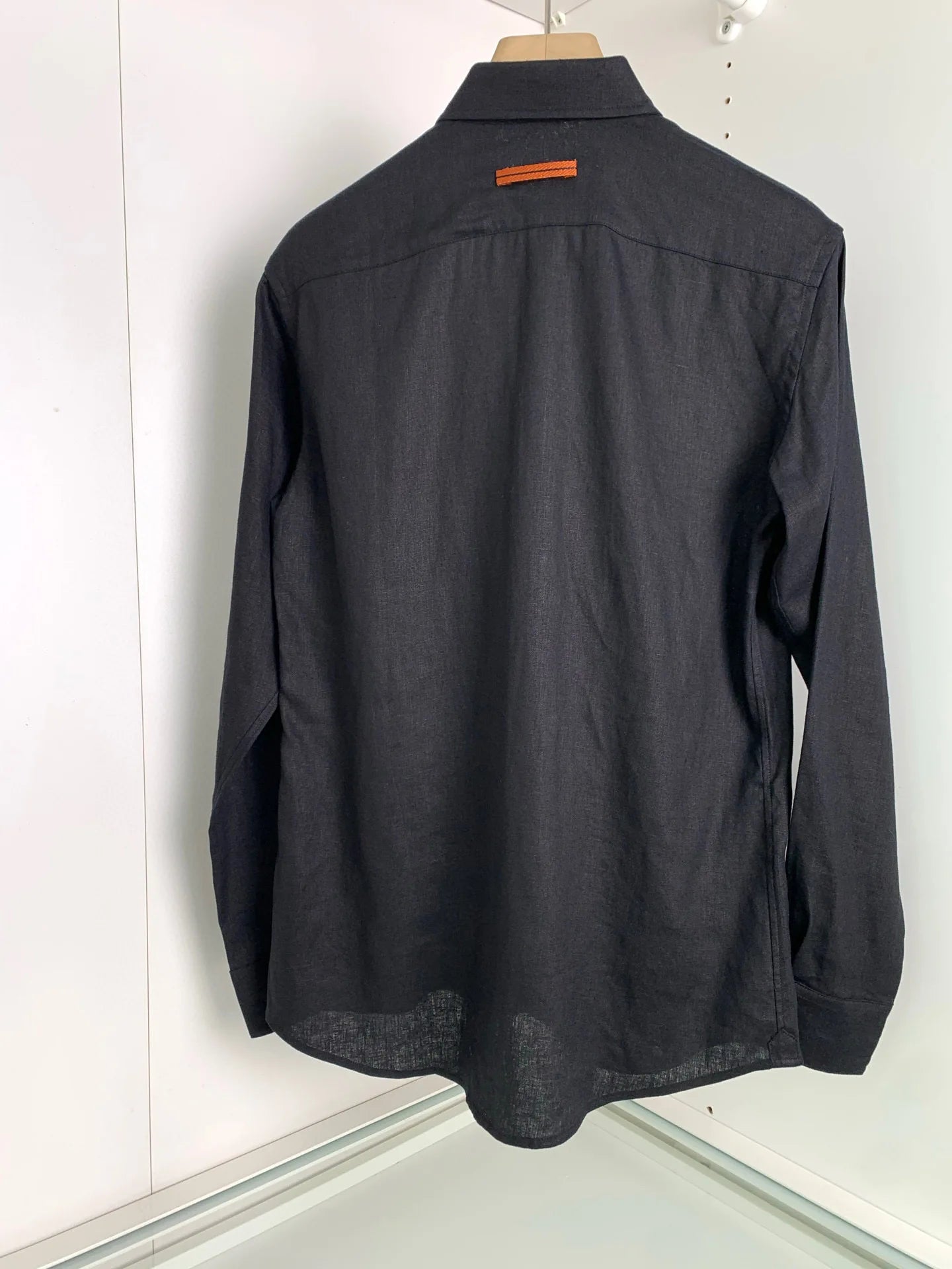 【Multiple color options】100% linen loose cut light luxury business casual breathable linen long sleeve shirt