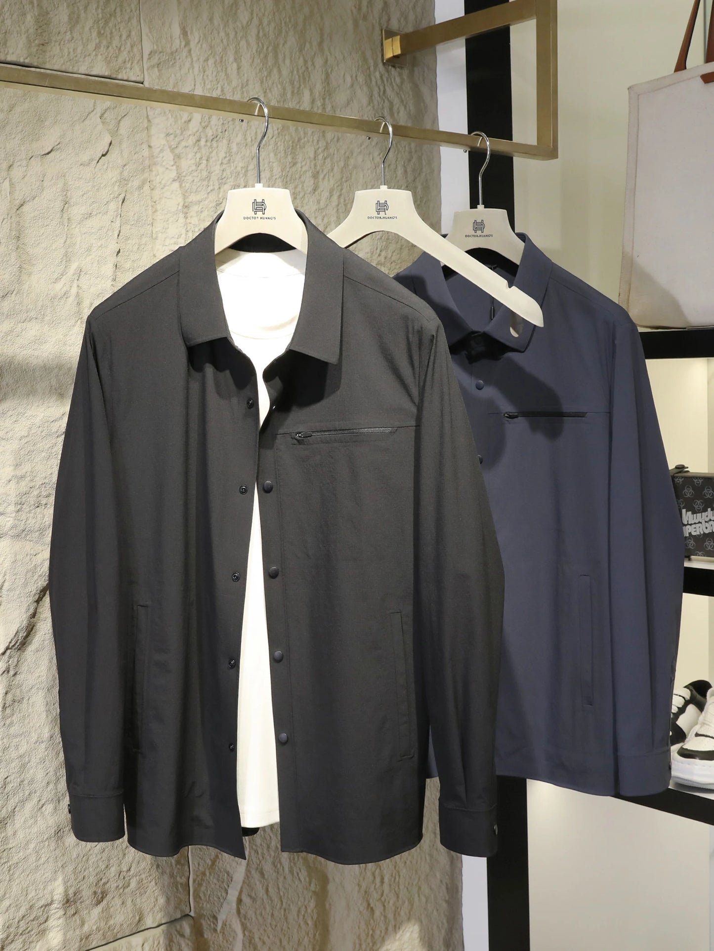 2025 Early Spring New Men's City Outdoor Commuter Business Casual Shirt Light and Thin Jacket