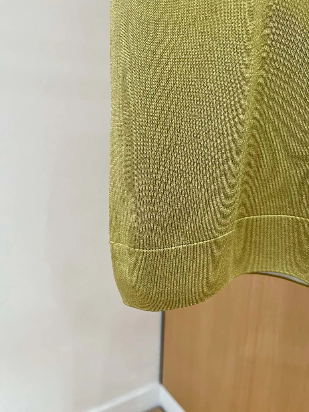 Italian LP Men's Spring/Summer New Collection Wool Sand Thread Cotton Simple Fashion Round Neck Knitted Short Sleeve T-shirt