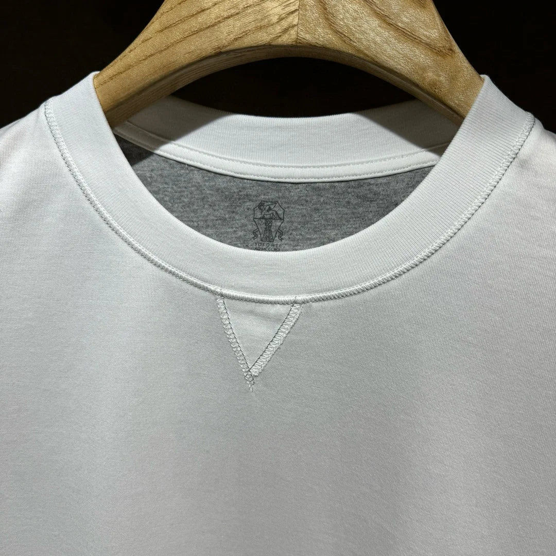 Italy BC men's summer new cotton fabric fashion versatile casual, bottoming shirt short-sleeved T-shirt