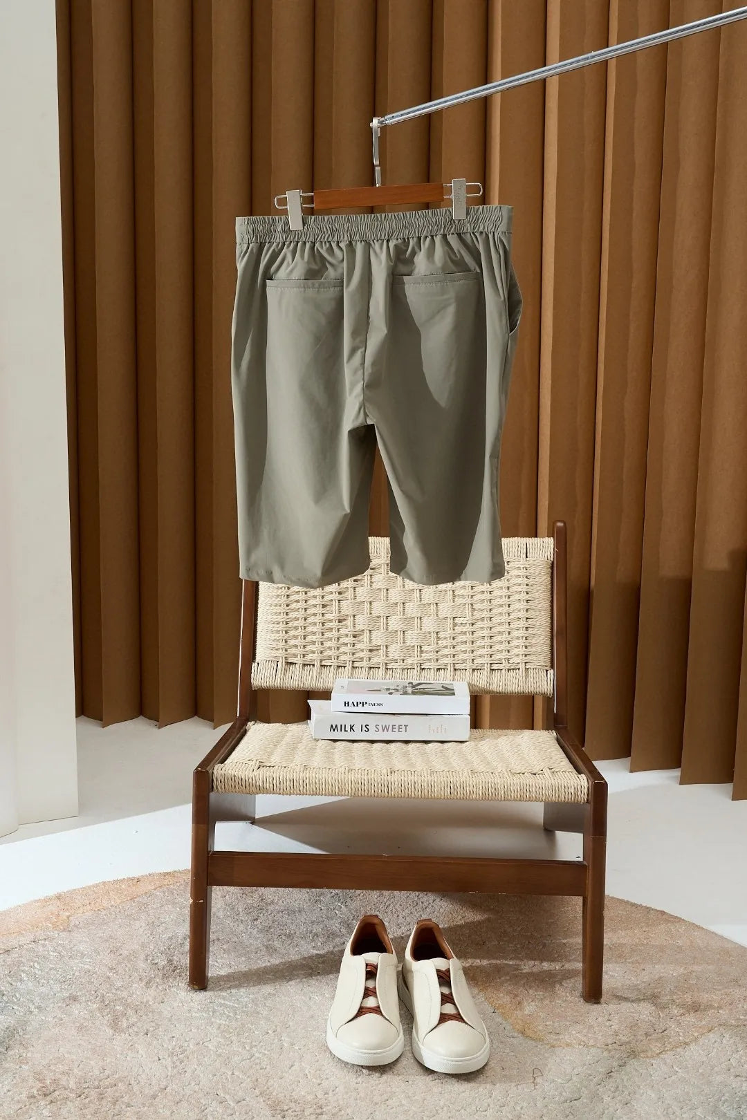 Italian Kiton old money style high version 25 summer six minute straight leg casual quick drying shorts