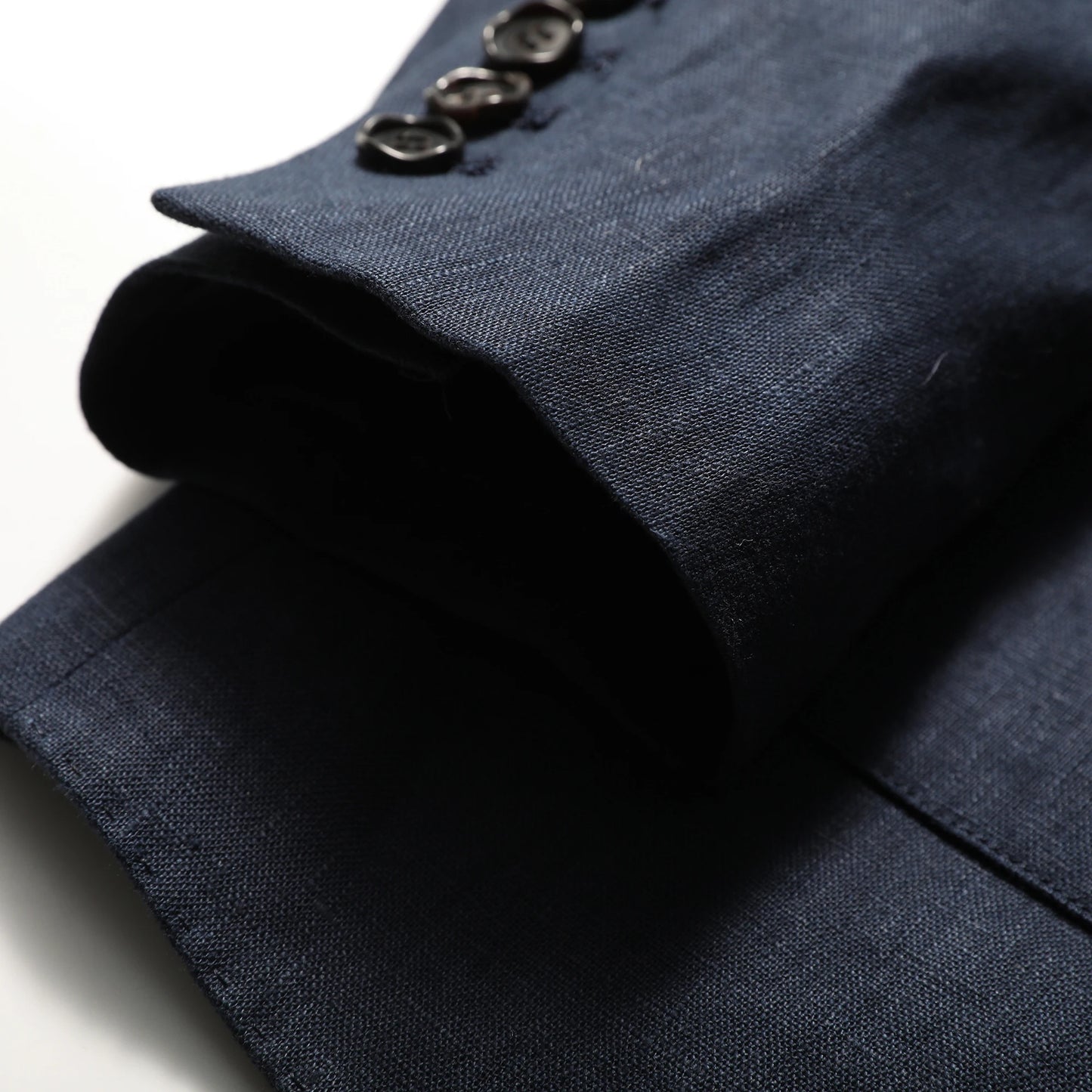2025 spring and summer new men's high-end 100% pure linen breathable casual suit old money style suit jacket