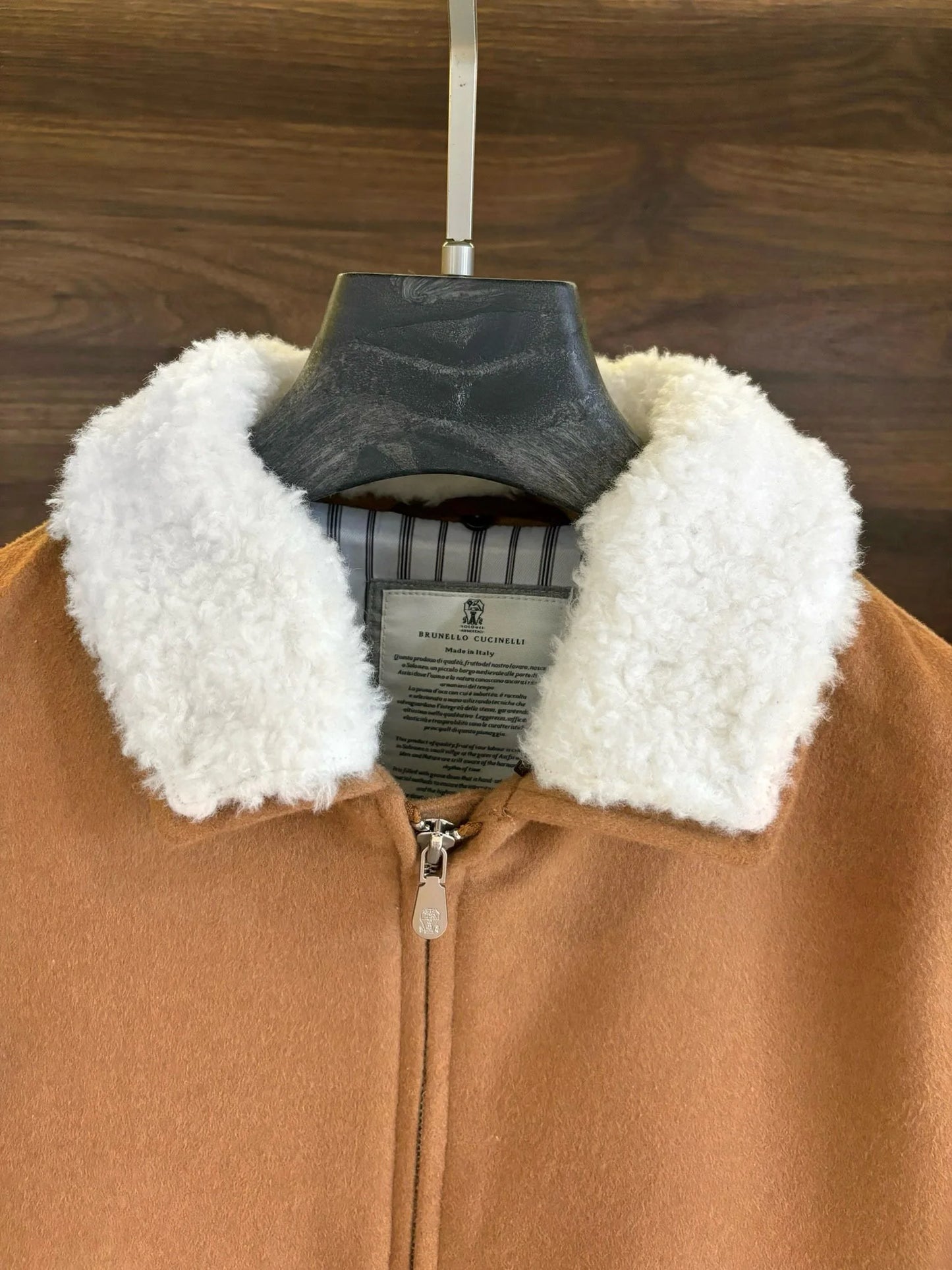 Italy BC men's clothing autumn and winter new old money style fashion casual thick wool cashmere thermal lapel jacket jacket
