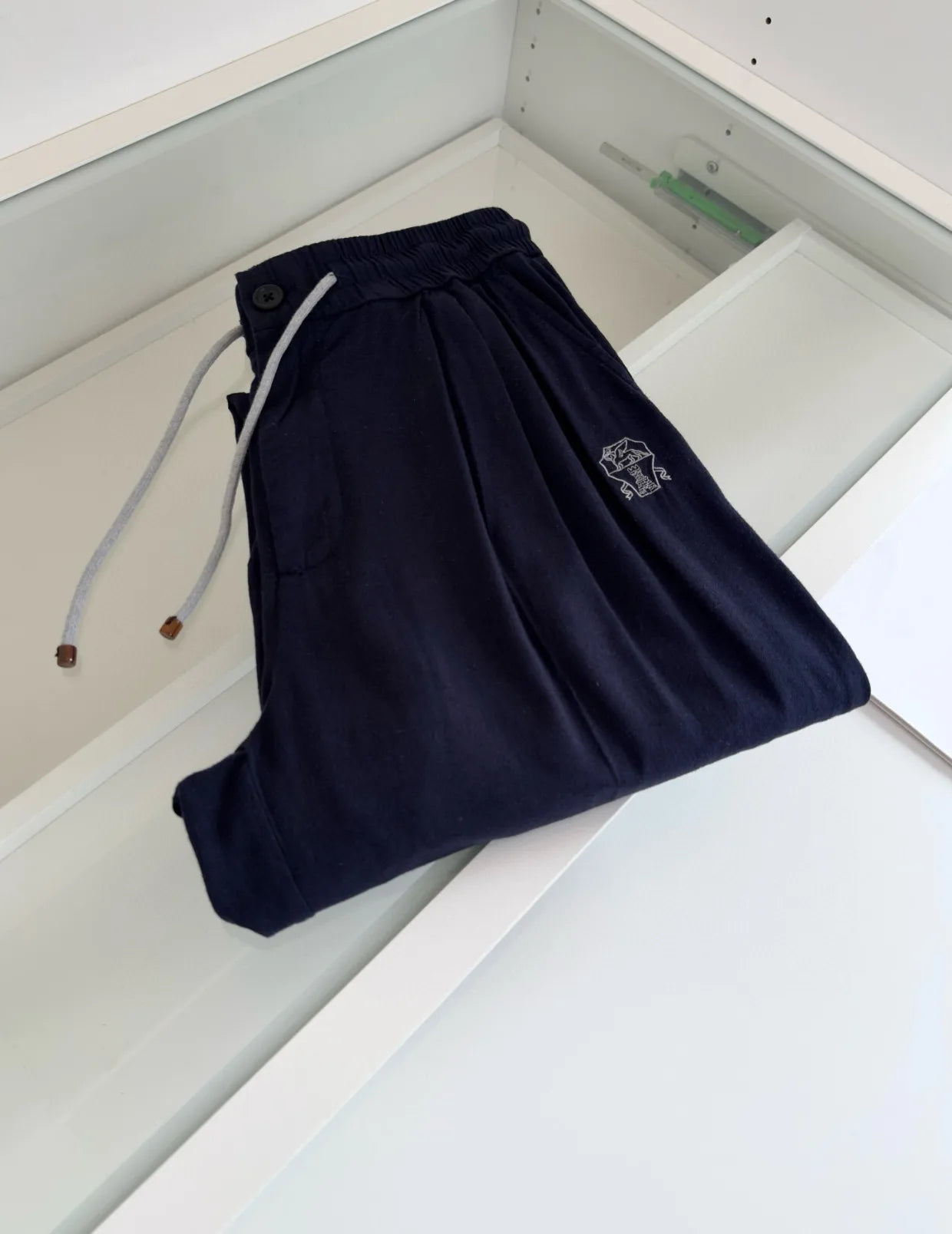 BC 25 Spring/Summer New Linen Sweat Absorbing Breathable Simple Fashion Old Money Style Straight Tube Casual Pants