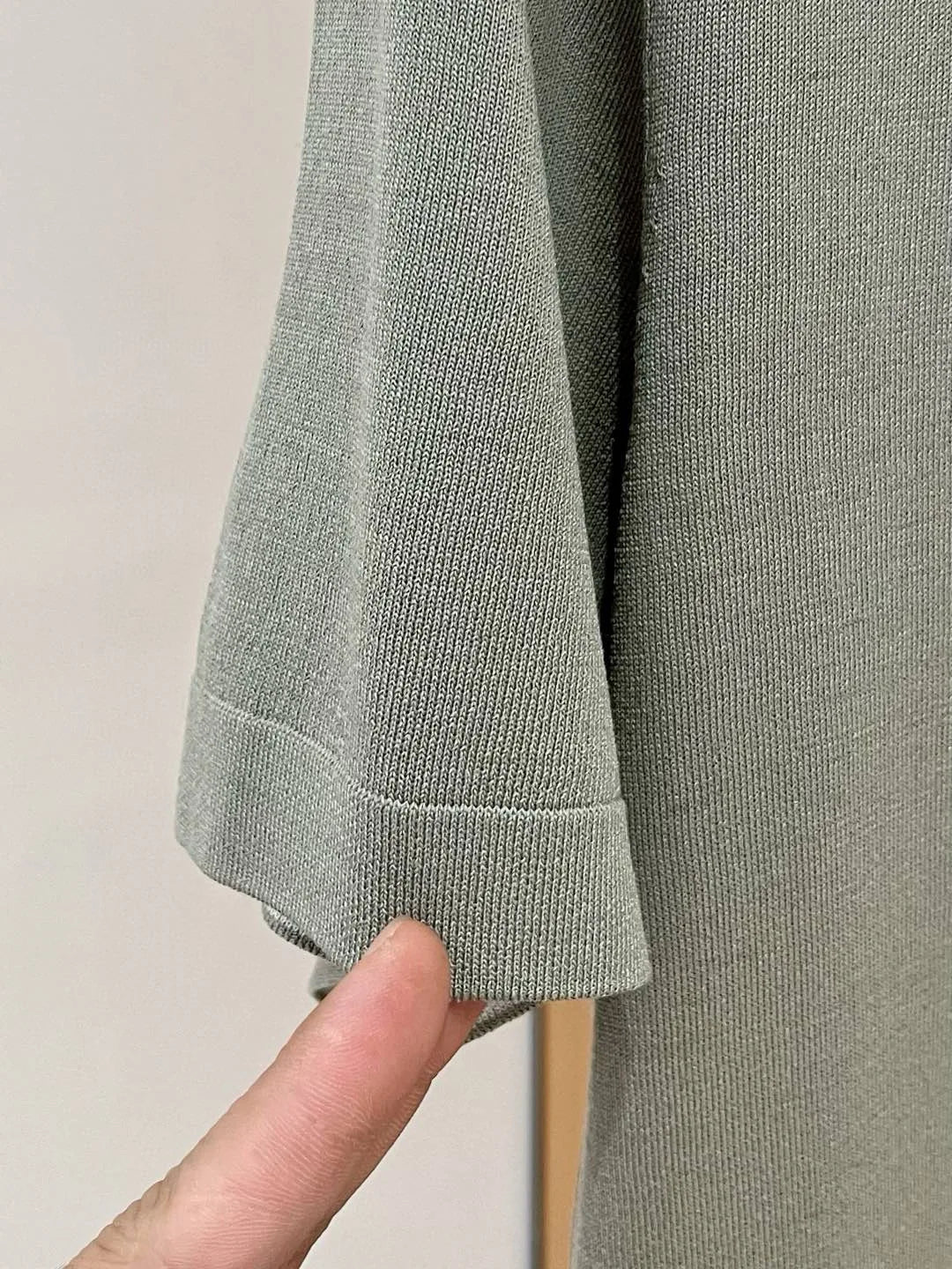 Italian LP Men's Spring/Summer New Collection Wool Sand Thread Cotton Simple Fashion Round Neck Knitted Short Sleeve T-shirt