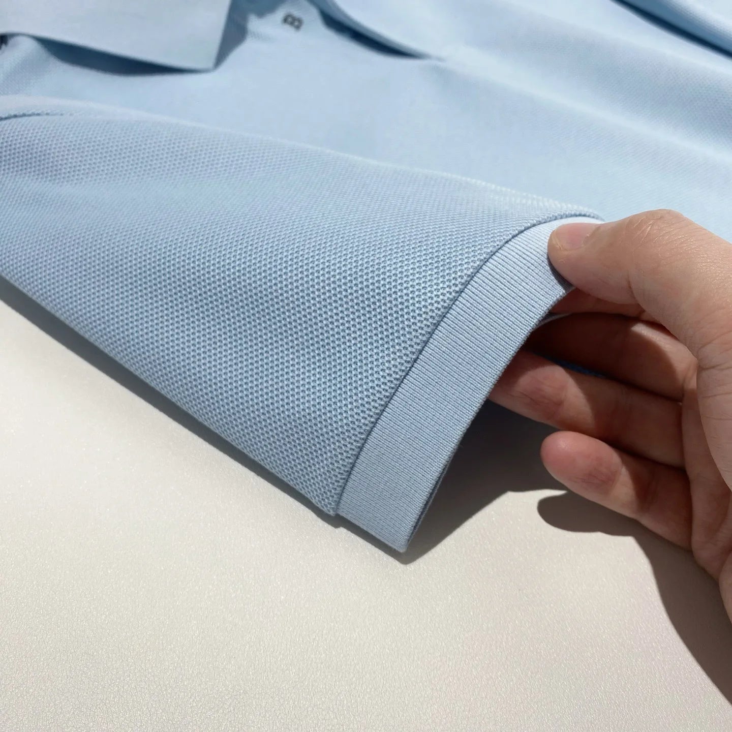 High-end quality, American horse cotton business casual lapel short-sleeved T-shirt polo shirt