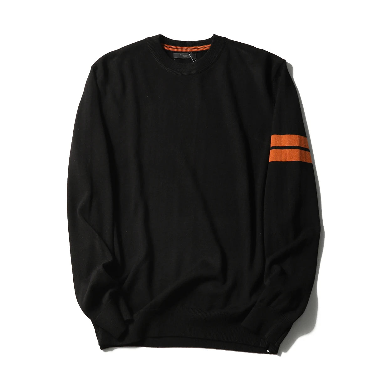 ZZ series classic Italian light luxury, spring and autumn wool blended men's crew neck knitted sweater anti-pilling sweater