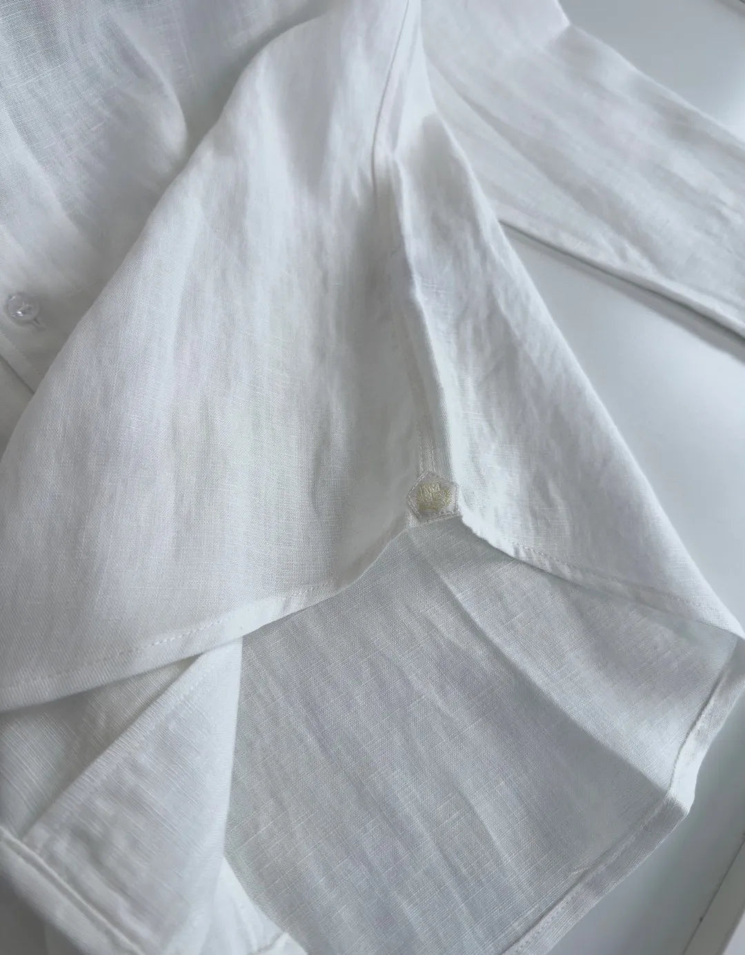 Italian LP Light Luxury Men's Spring and Summer Pure Linen Business Casual Elegant Long Sleeve Shirt Shirt