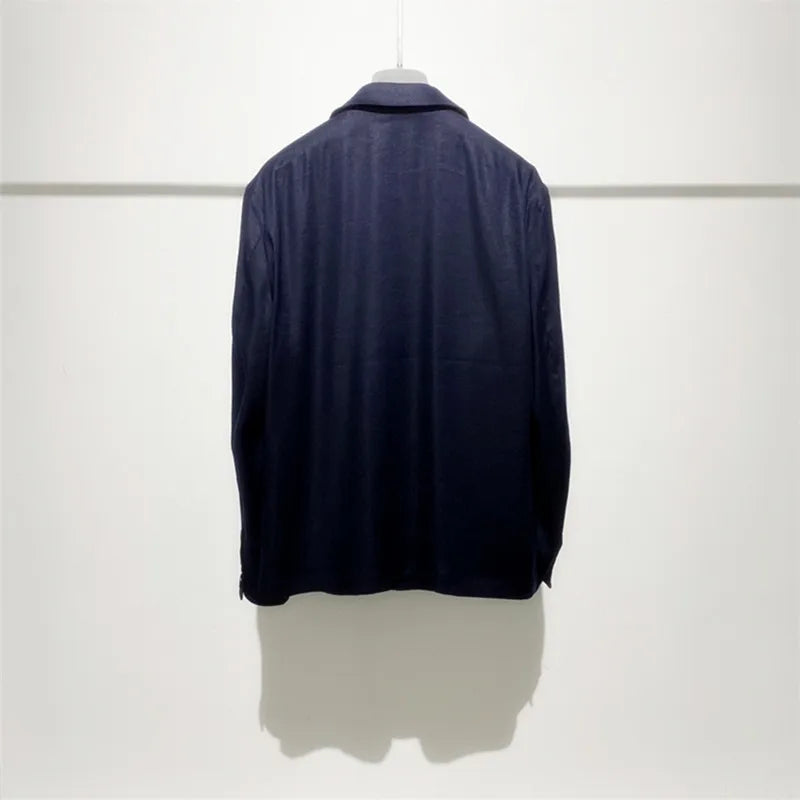 High luxury heavy series, light and breathable texture, temperament gentleman business casual linen loose jacket