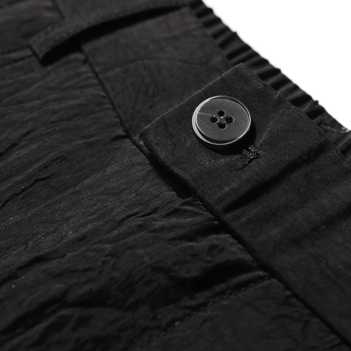 2025 spring and summer new men's light luxury urban outdoor acetate cool breathable wide-leg straight casual pants