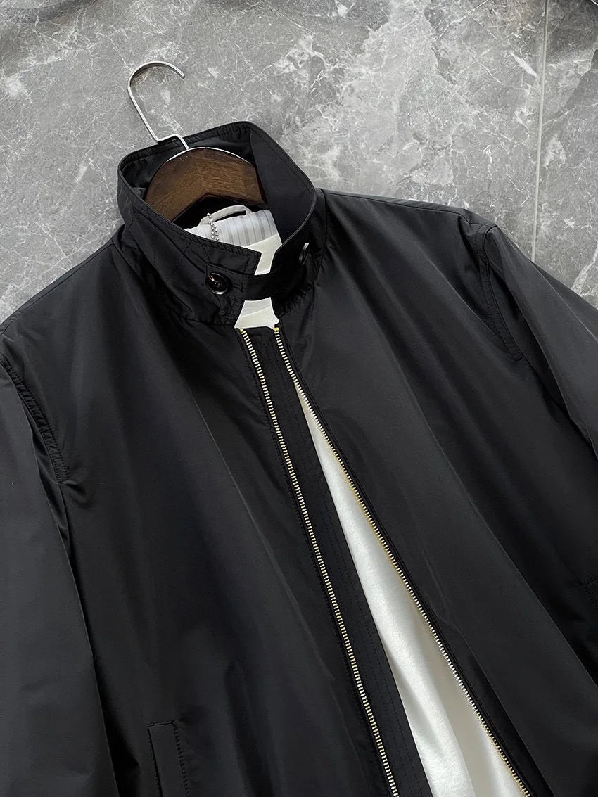 Italy BC men's clothing autumn and winter new fashion casual old money wind Harrington built-in thin cotton thermal jacket