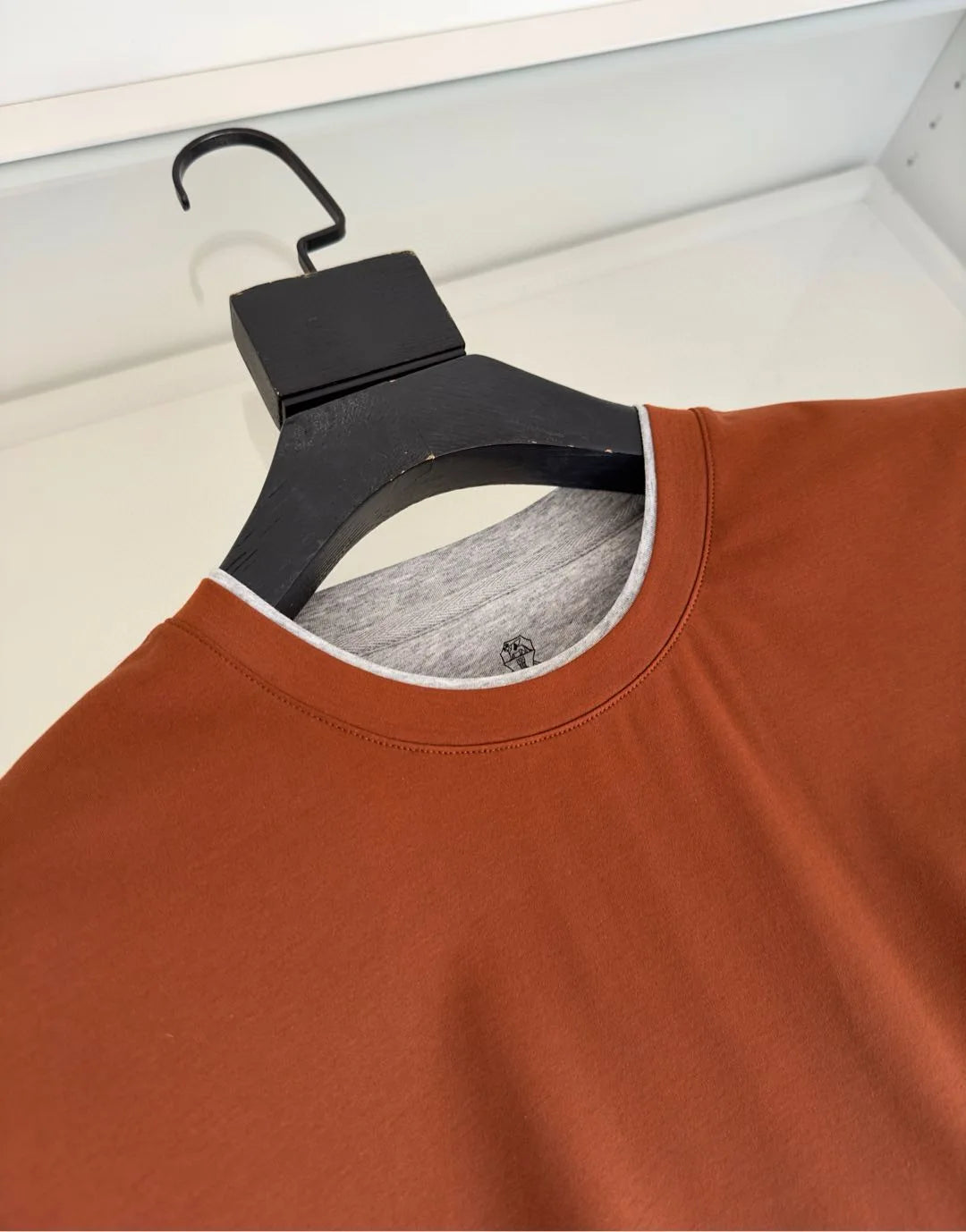 Italy BC men's clothing 25 summer new long-staple cotton breathable fake two fashion casual old money wind short-sleeved T-shirt