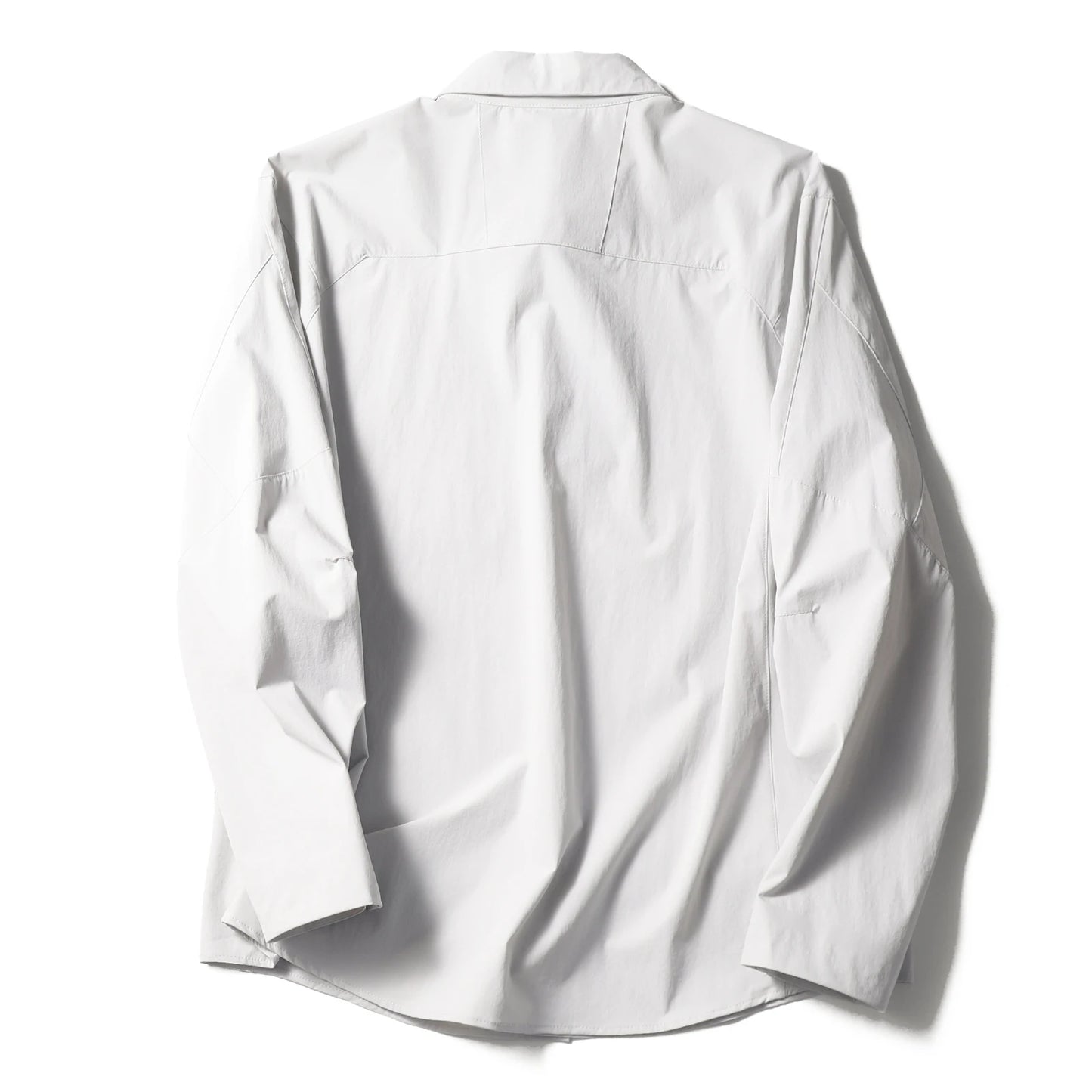 2025 summer new men's business and leisure outdoor quick-drying breathable high-elastic shirt light and thin long-sleeved shirt