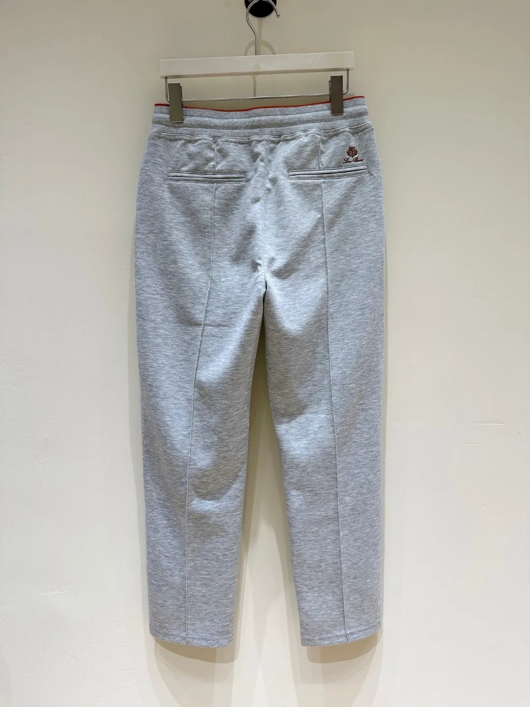 LP Old Money Wind Tencel Cotton Blended Elastic Waist Straight Leg Wide Leg Casual Pants