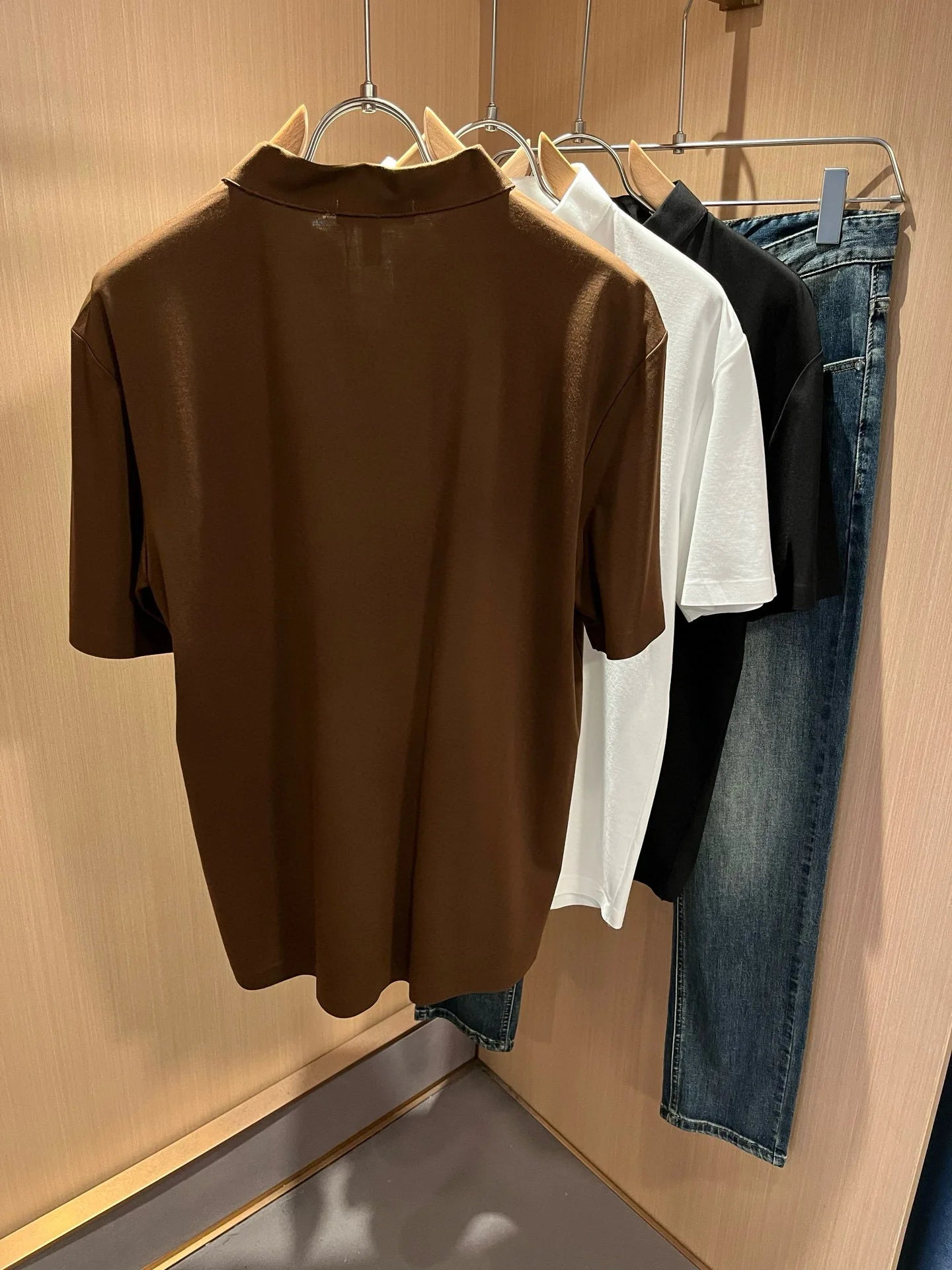 Italy BC summer new yarn cotton breathable simple fashion casual short-sleeved T-shirt
