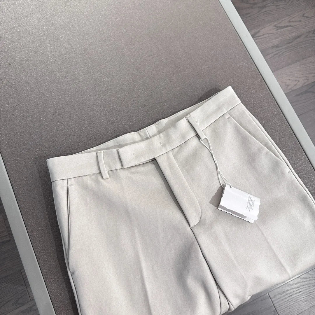 Italian BC vintage style men's 25 summer business simple and versatile straight leg casual trousers