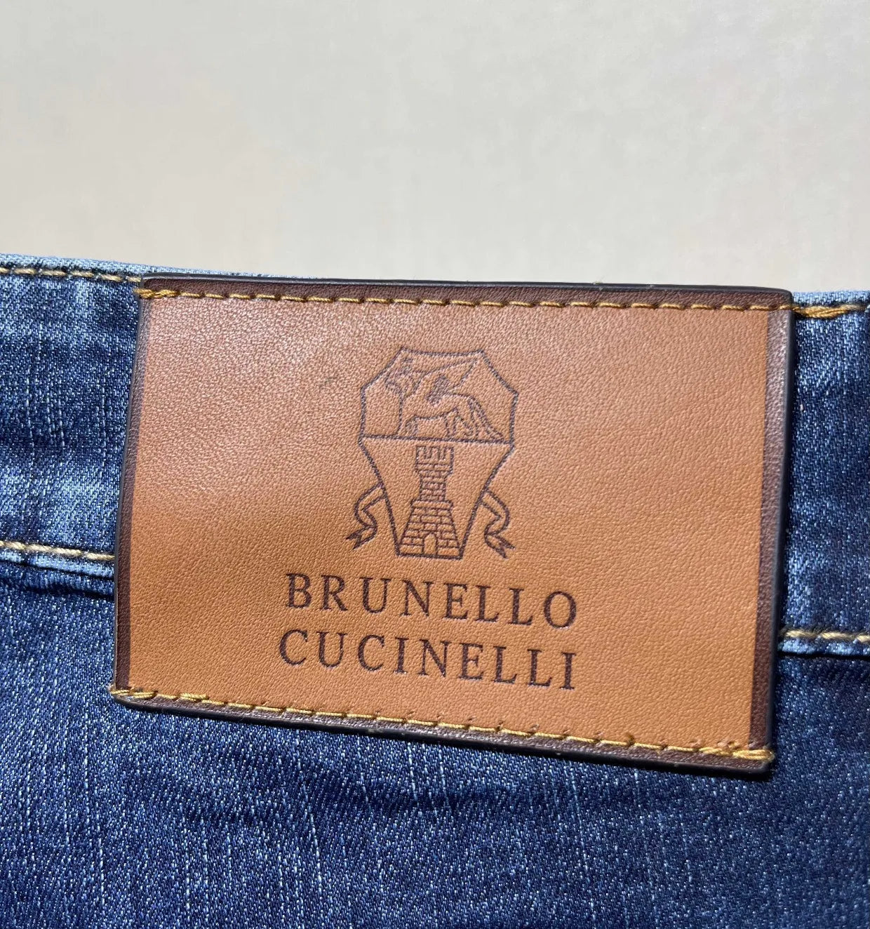 Italy BC men's spring and summer new washed blue micro-elastic breathable fashion casual old money wind small straight jeans