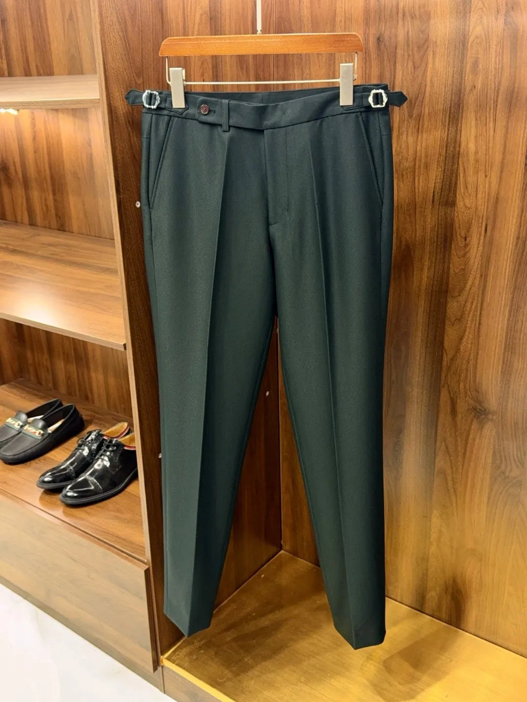LP old money wind wool mixed tencel business casual straight pants