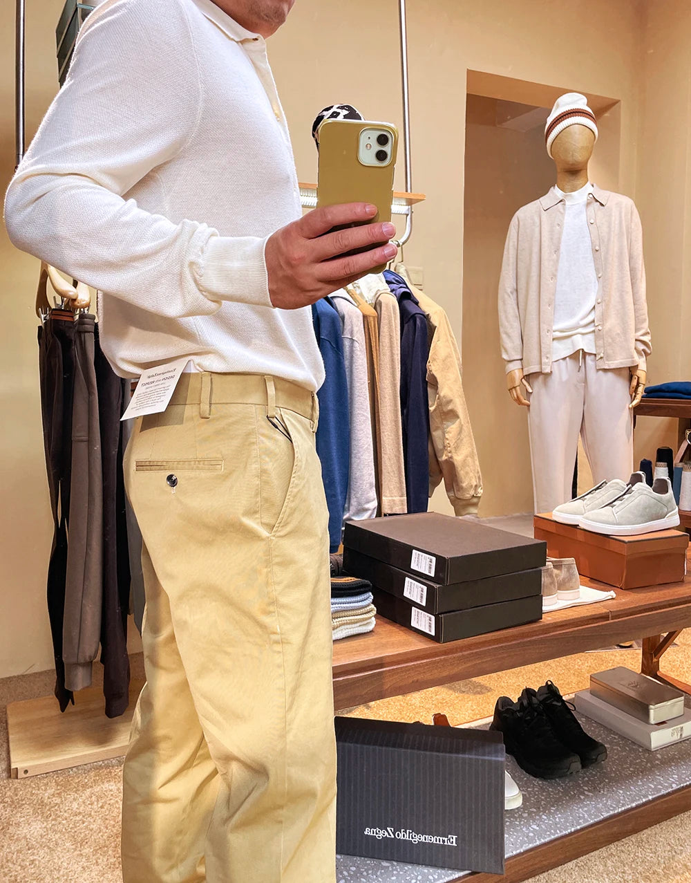 Autumn and winter business high-end mulberry silk long-sleeved shirt men's wool knitted cardigan sweater