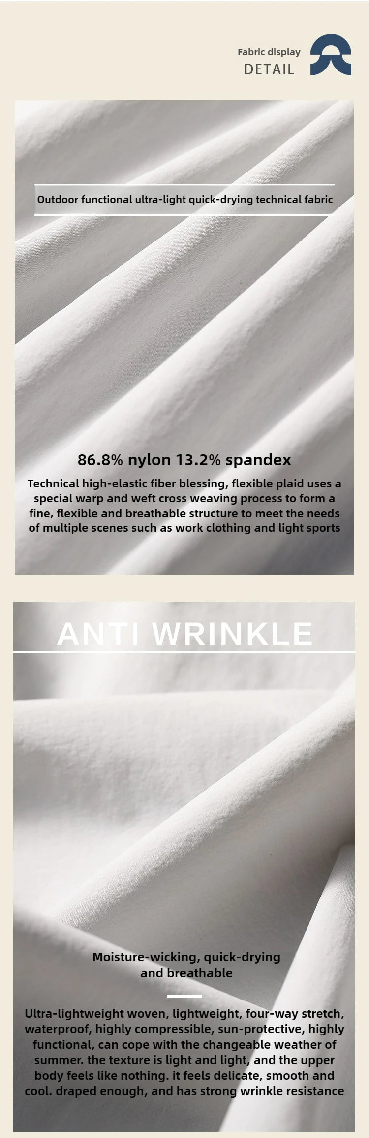 2025 summer new men's business and leisure outdoor quick-drying breathable high-elastic shirt light and thin long-sleeved shirt