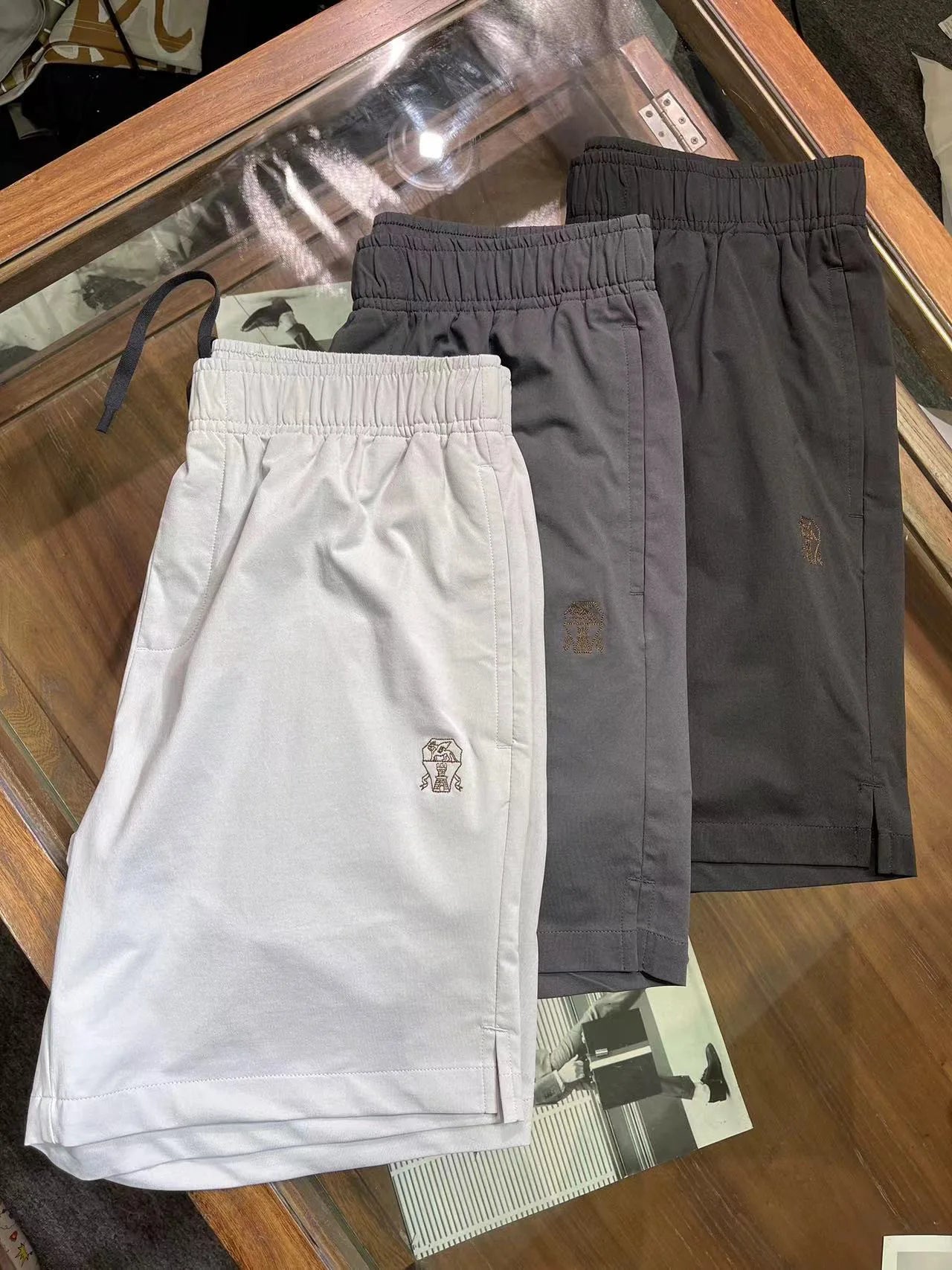BC old money style men's clothing summer new quick-drying breathable waterproof fabric sports and leisure five-point shorts