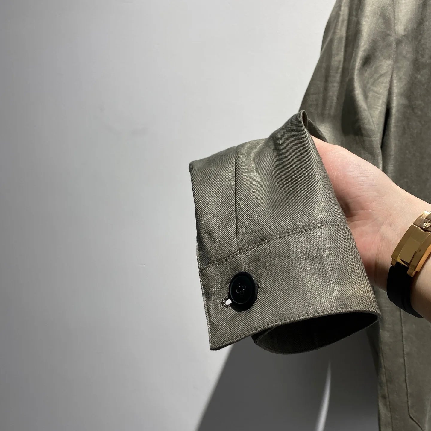 Classic old money style, high-end skin-friendly texture, breathable lapel linen tooling jacket