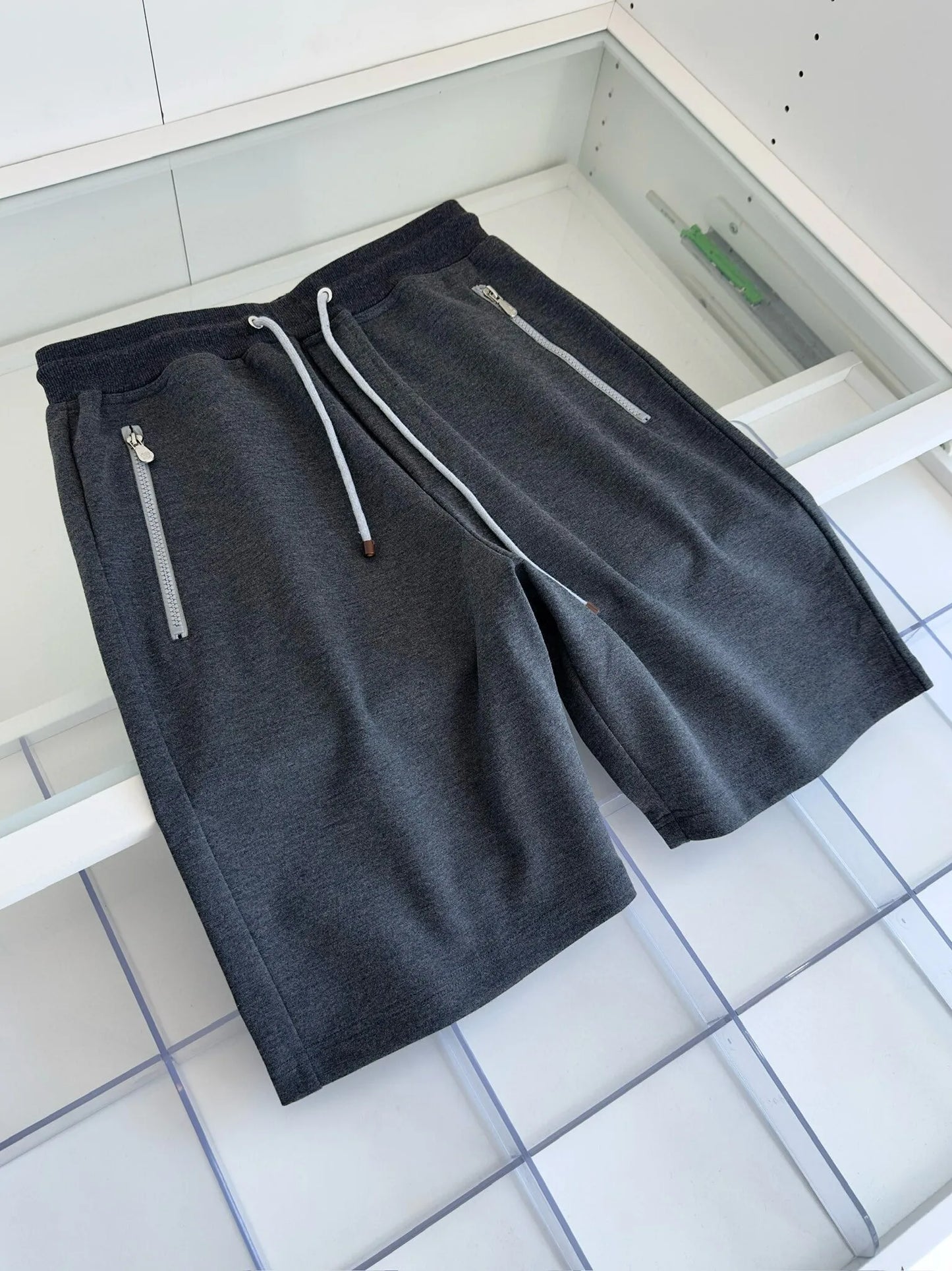 Italian BC high count pure cotton blended breathable fabric retro shorts