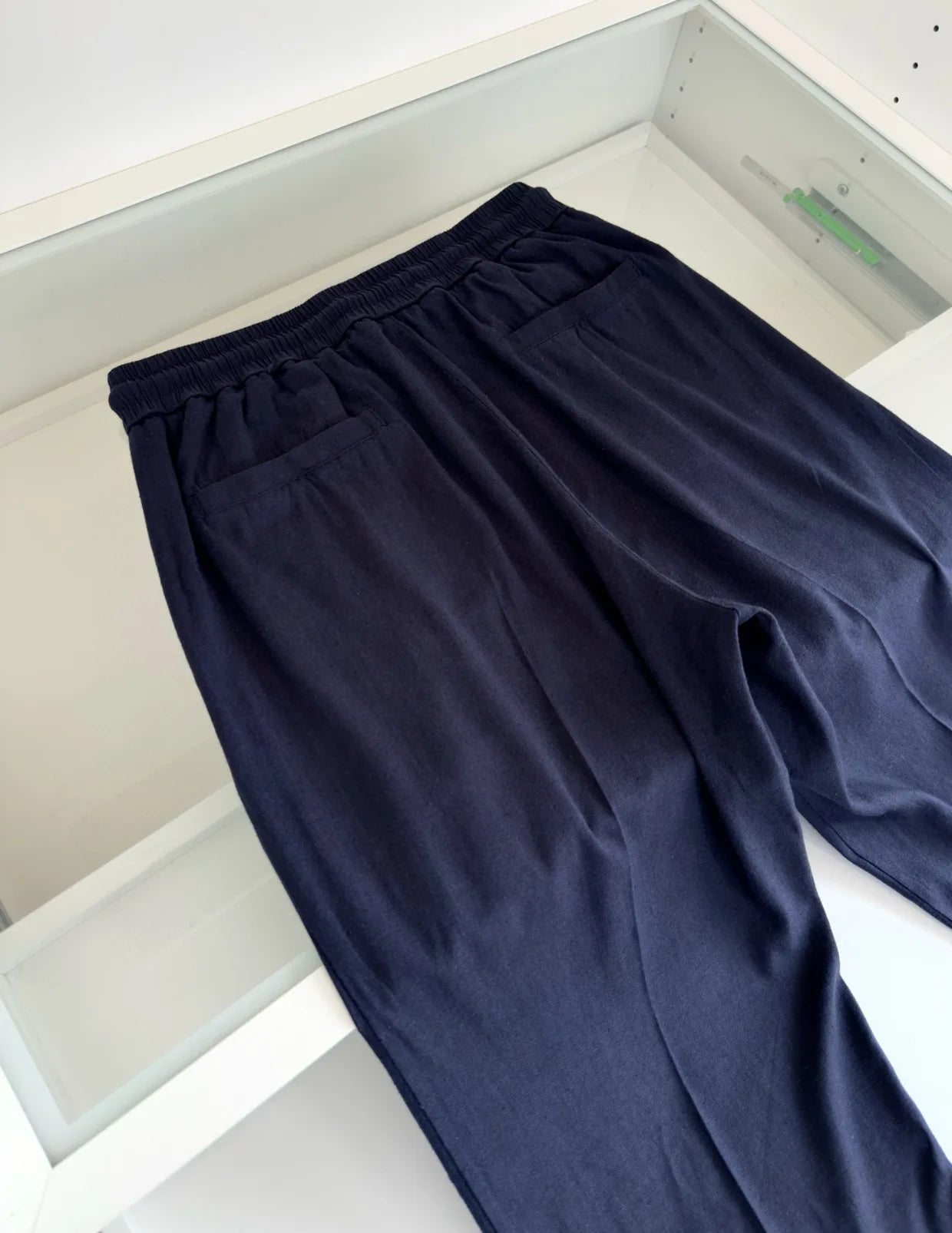 BC 25 Spring/Summer New Linen Sweat Absorbing Breathable Simple Fashion Old Money Style Straight Tube Casual Pants