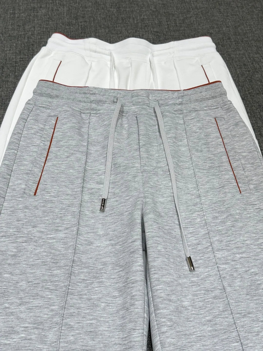 LP Old Money Wind Tencel Cotton Blended Elastic Waist Straight Leg Wide Leg Casual Pants
