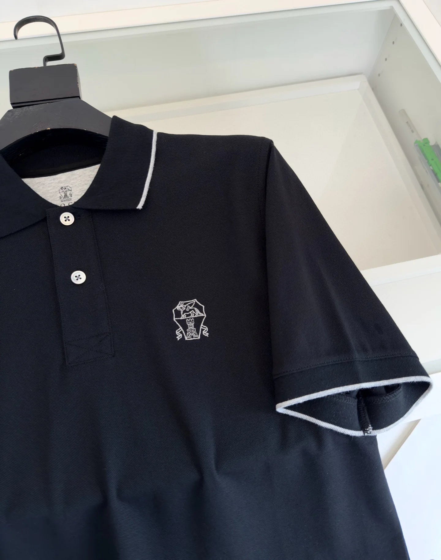 Italy BC 25 summer new Italian two-button contrasting color fashion casual old money wind short-sleeved polo shirt
