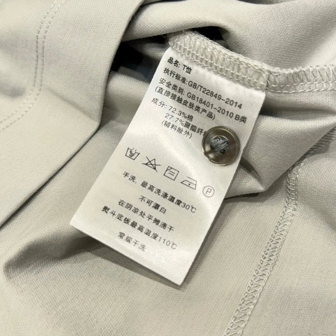 Italian old money style, business fashion urban style summer high version lapel short-sleeved polo shirt