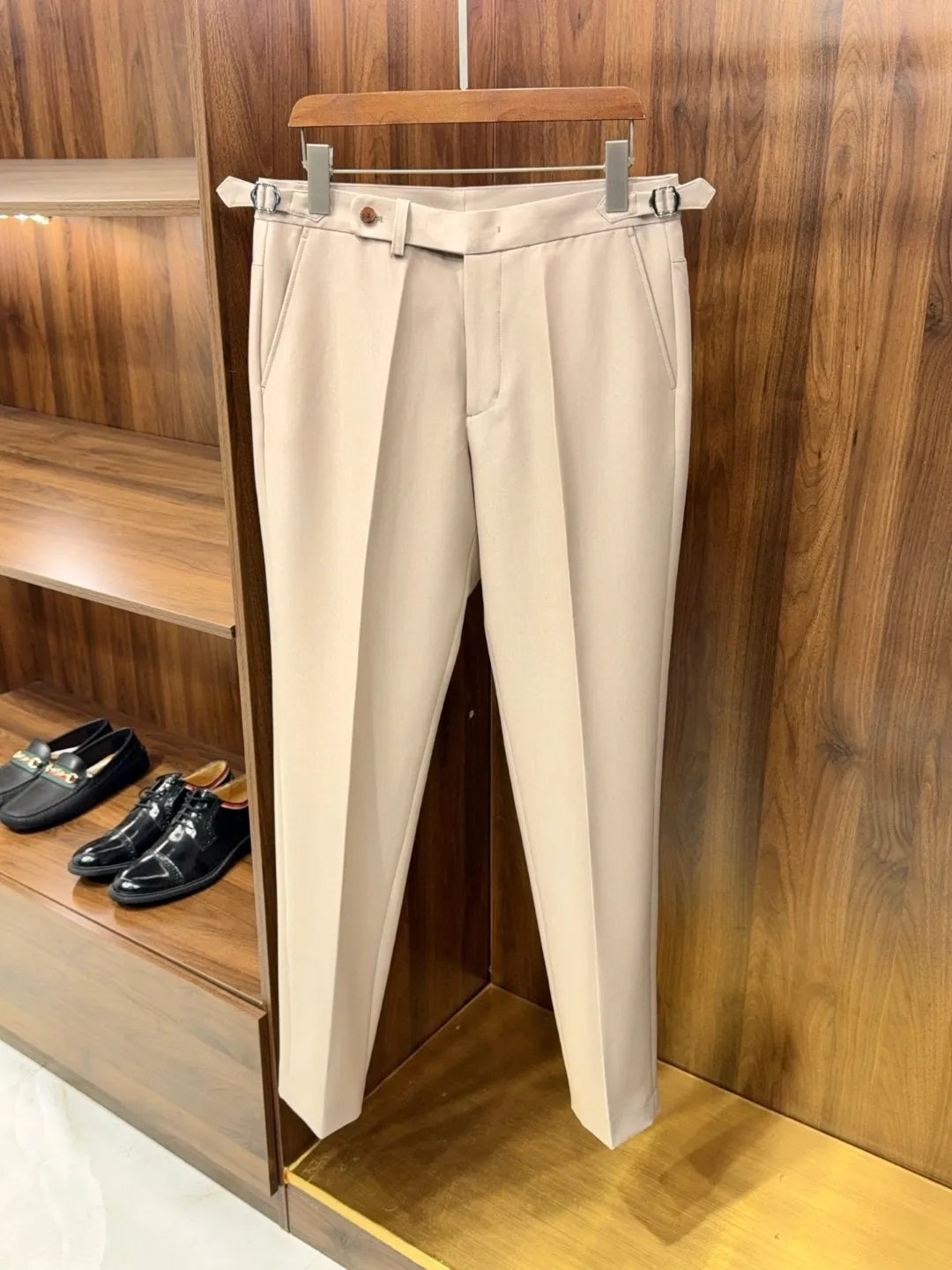 LP old money wind wool mixed tencel business casual straight pants